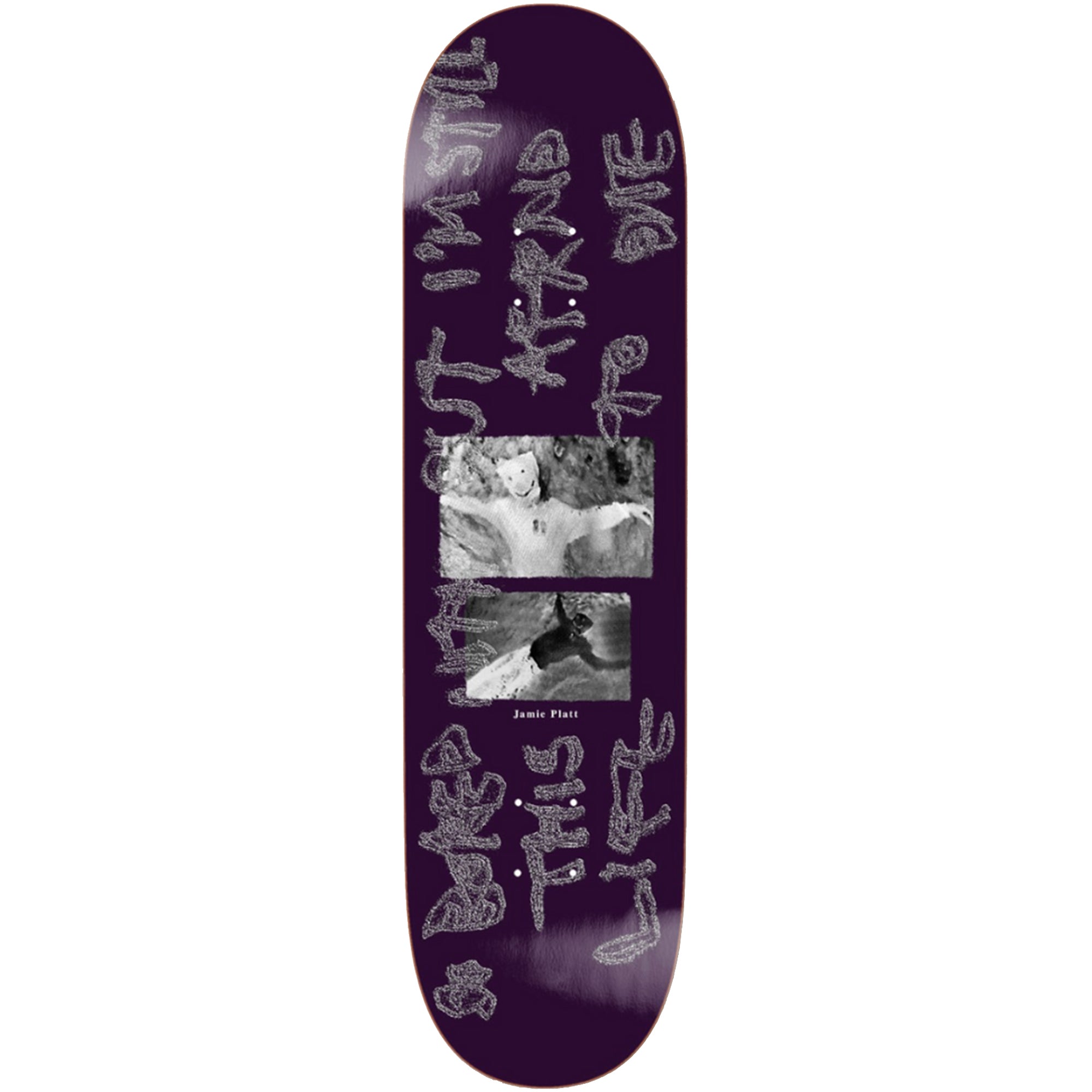 Polar Skate Co Jamie Platt So Bored Purple Skateboard Deck 8.25" Short