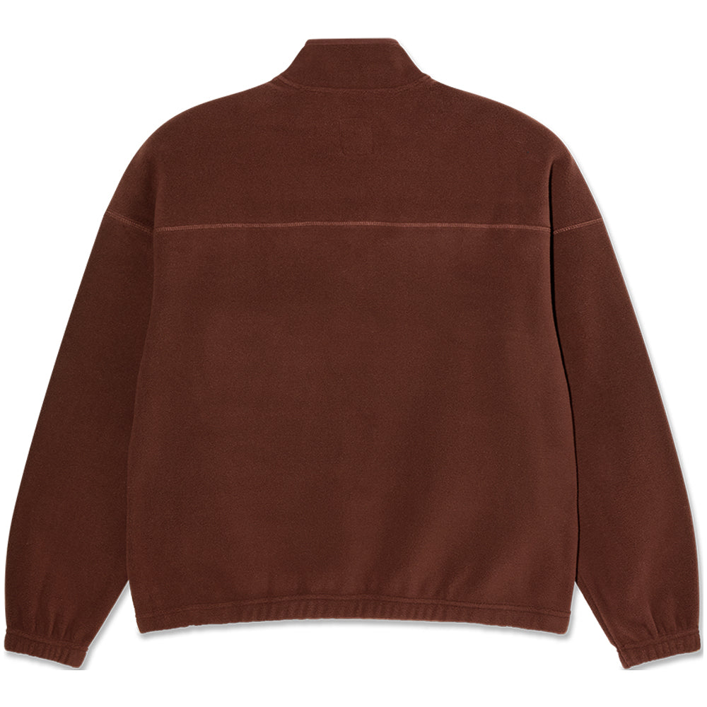 Polar Skate Co Ivan Half Zip Sweater Wine