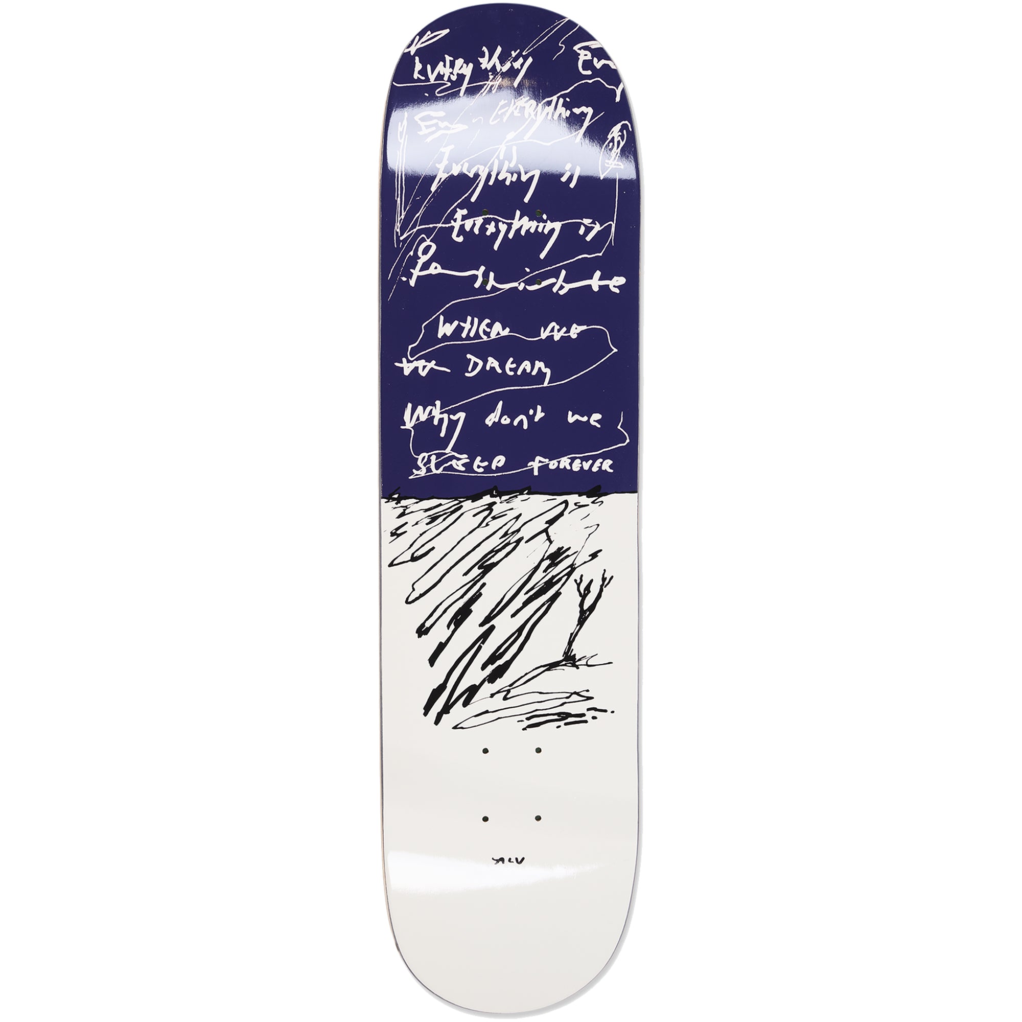 Polar Skate Co Alv Sleep Forever Short Skateboard Deck 8.25"
