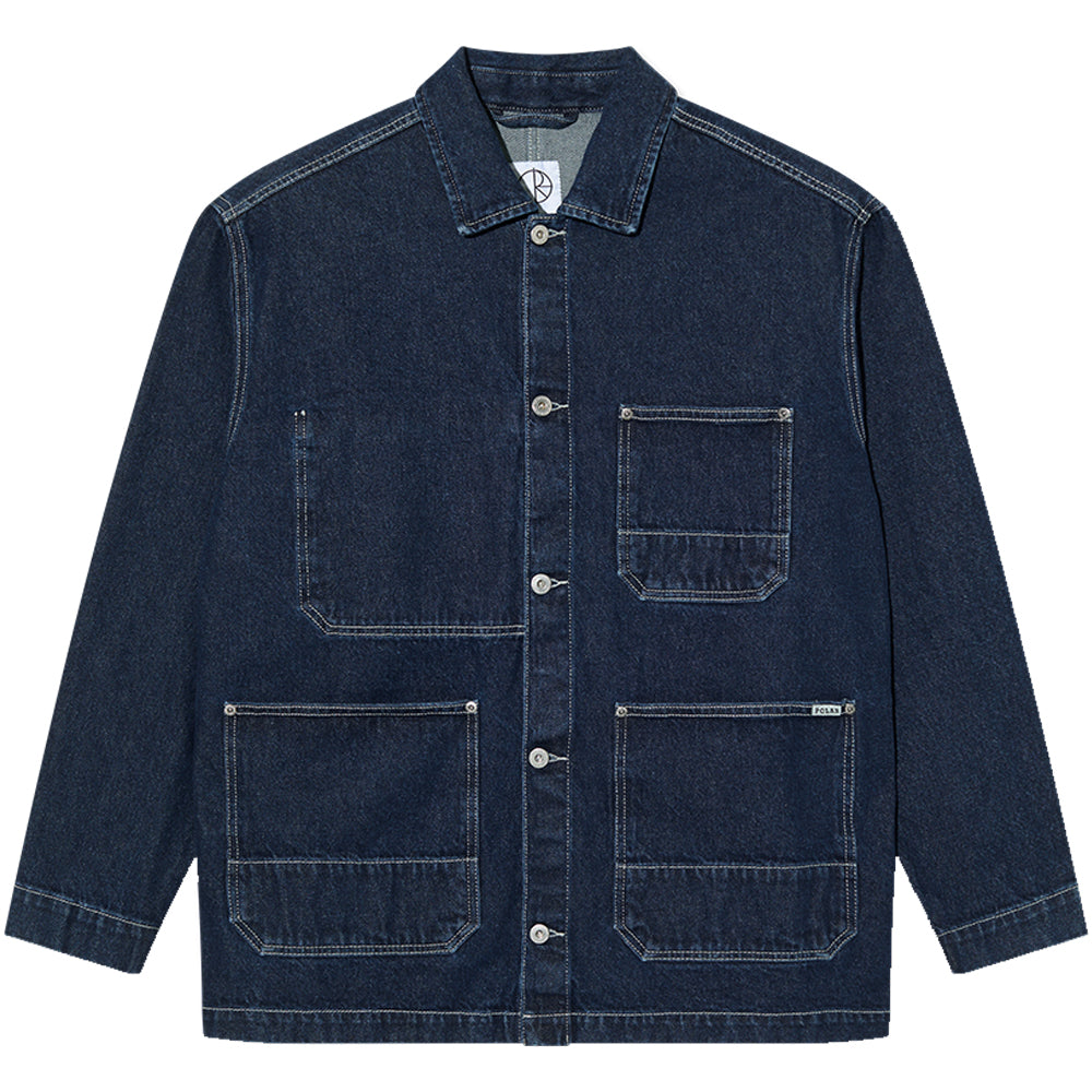 Polar Skate Co Ezra Jacket Denim Indigo