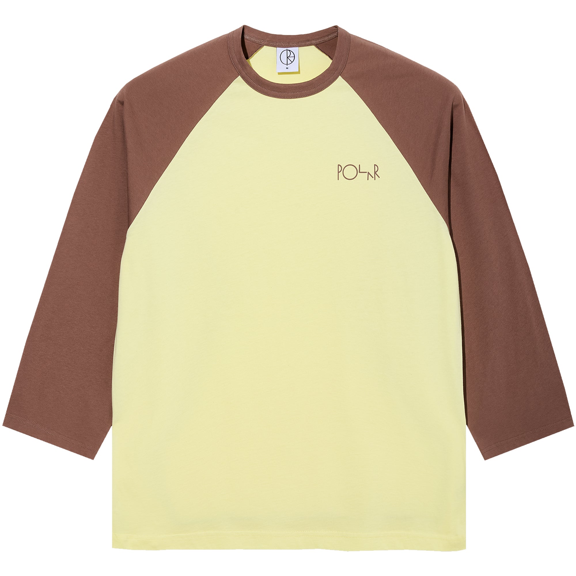 Polar Skate Co 3/4 Sleeve Tee Cinnamon/Light Yellow