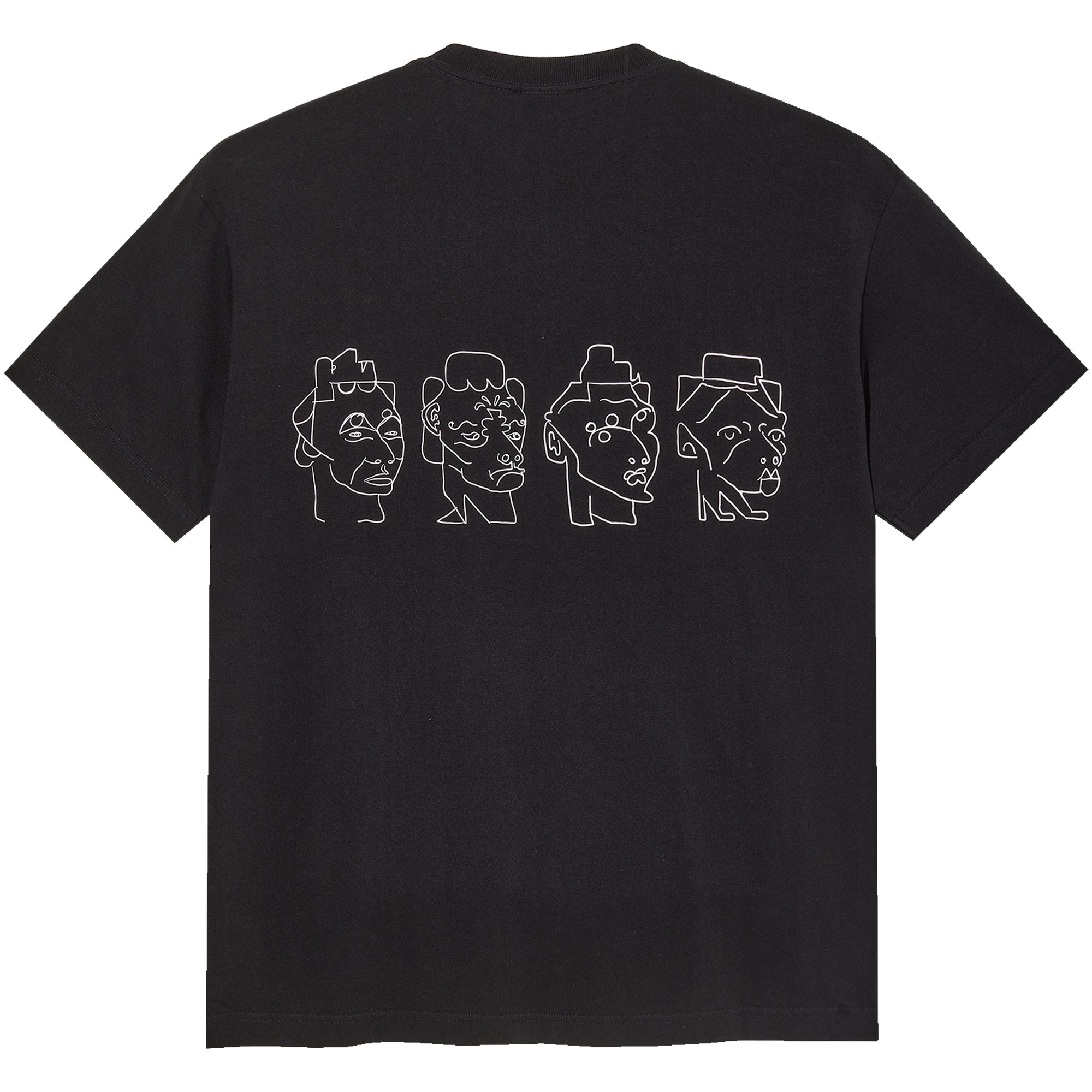 Polar Skate Co 8 Heads Contrast Tee Black/White