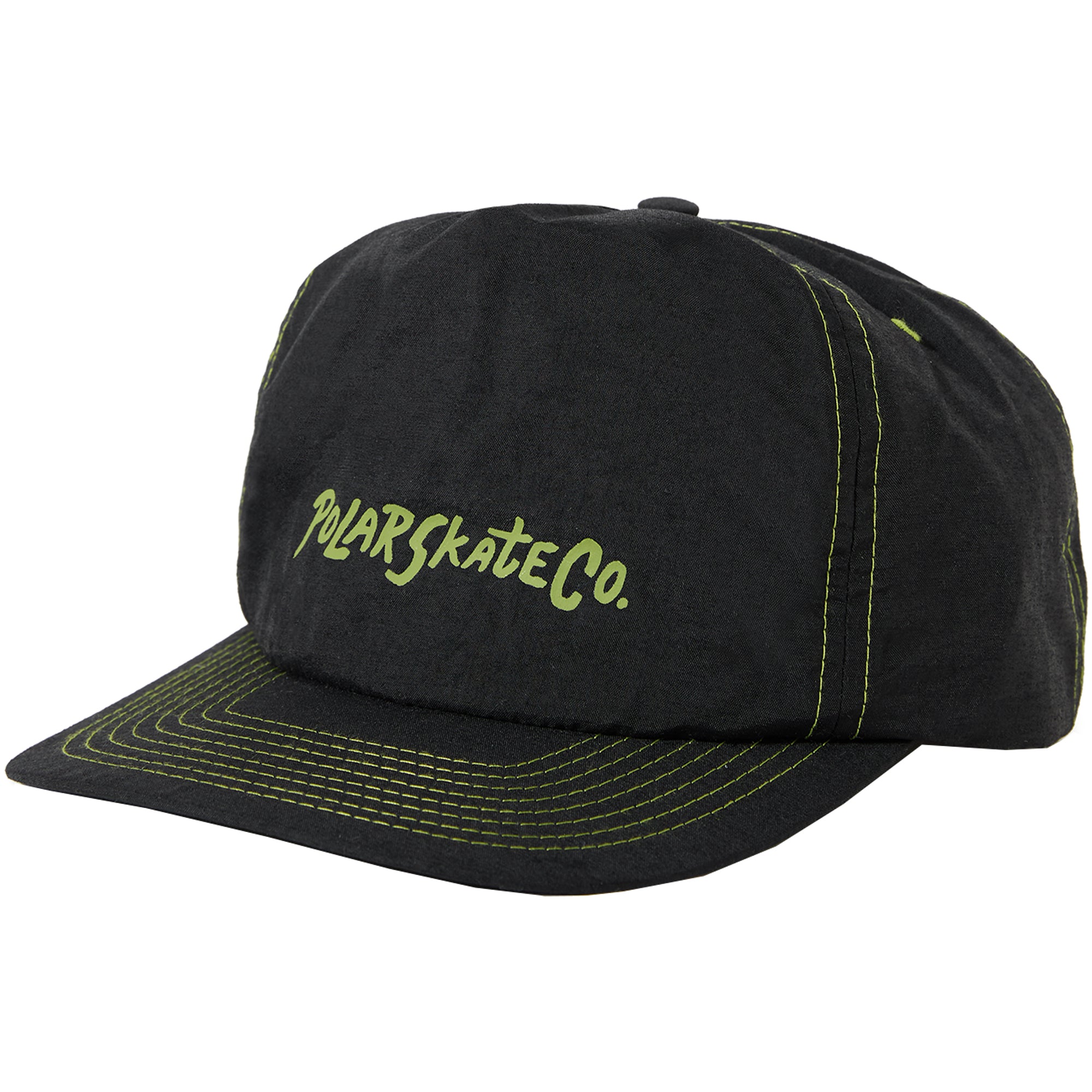 Polar Skate Co Earl Cap Black/Lime