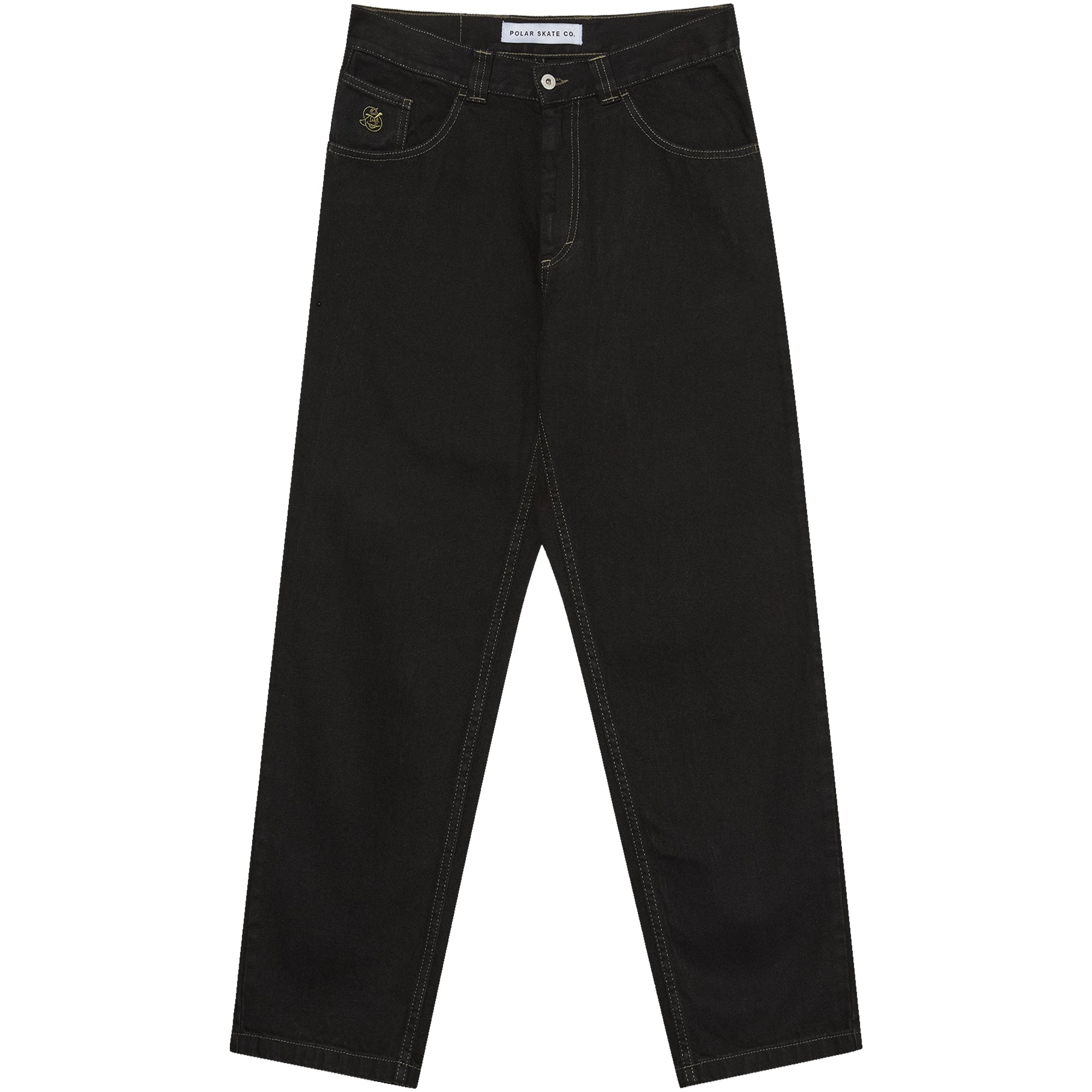 Polar Skate Co '93! Pants Contrast Stitching Black/Dark Olive