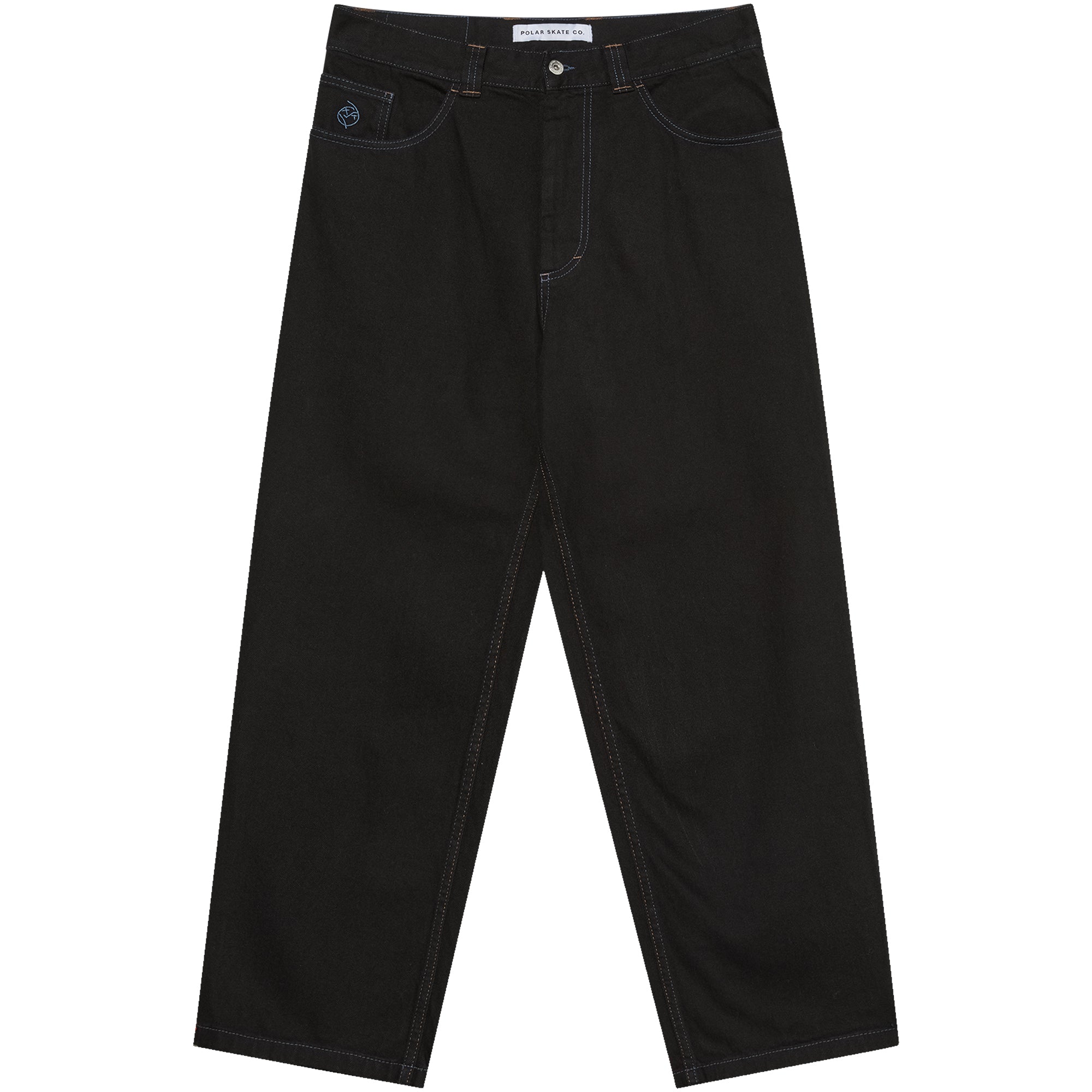 Polar Skate Co Big Boy Pants Black/Blue Stitching