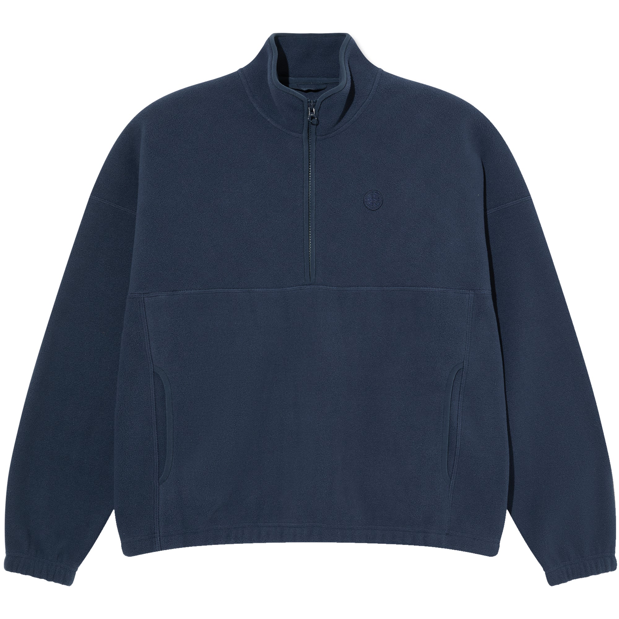 Polar Skate Co Ivan Half Zip Sweatshirt Grey Blue