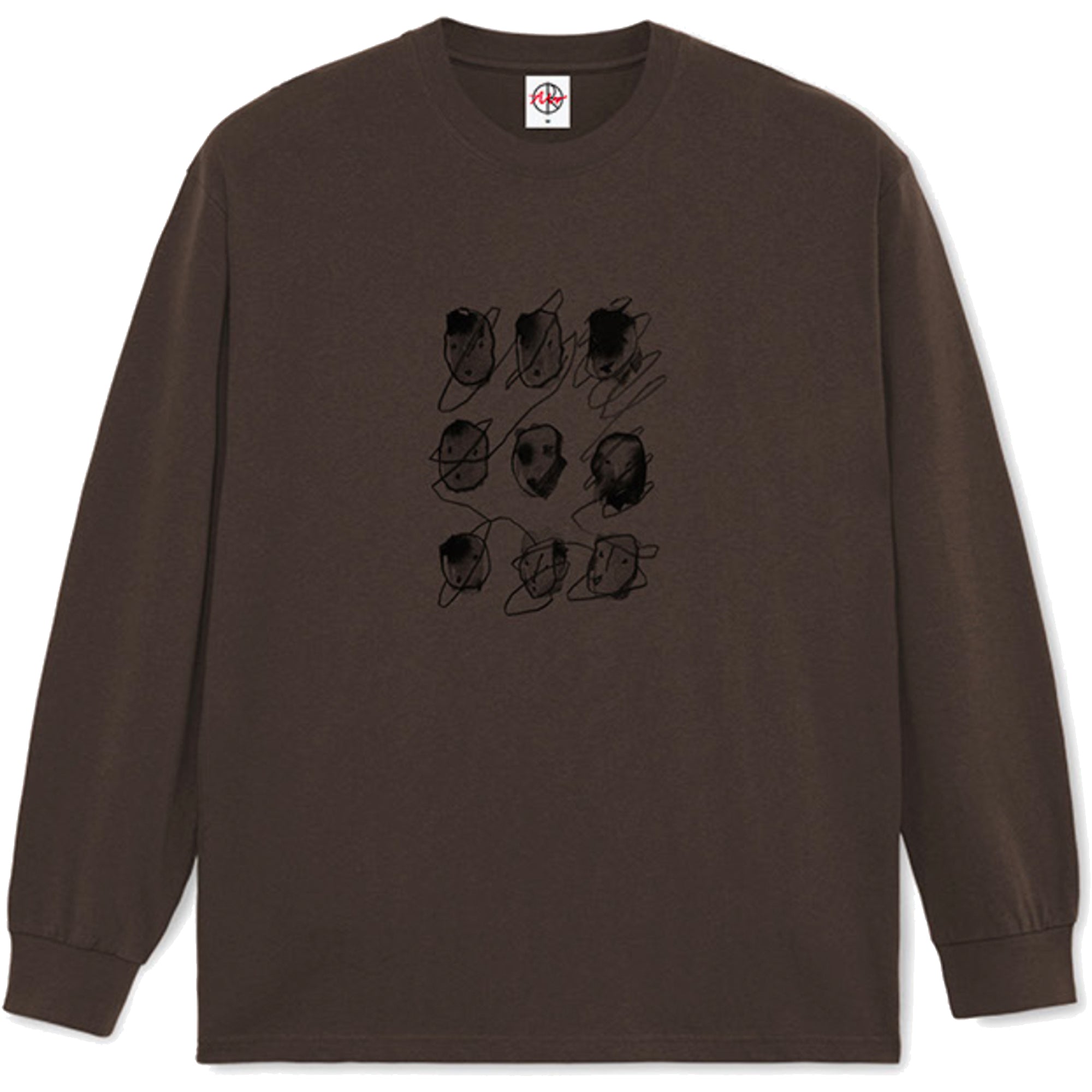 Polar Skate Co Sequence Long Sleeve Tee Brown