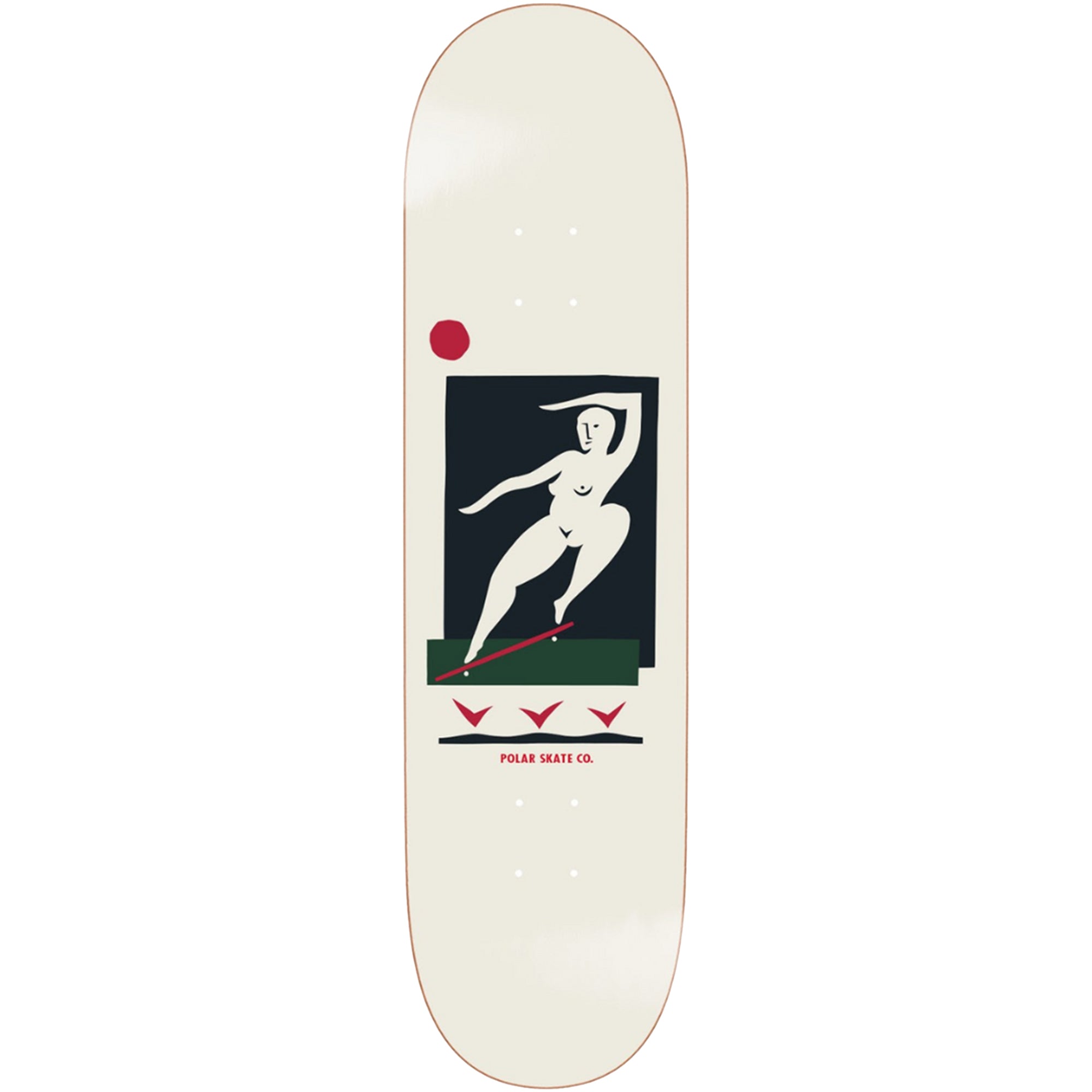 Polar Skate Co Team Bs Smith Cream Skateboard Deck 8.375"