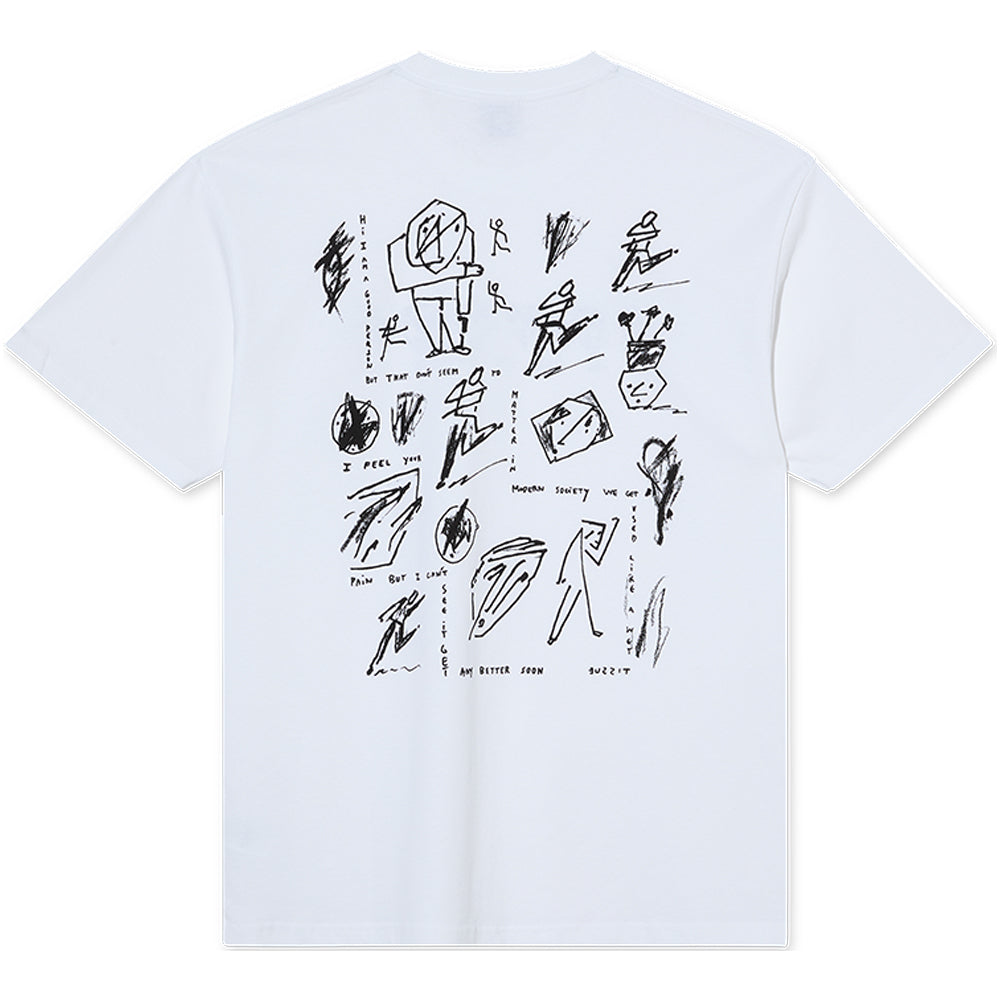 Polar Skate Co Sad At Times Tee White