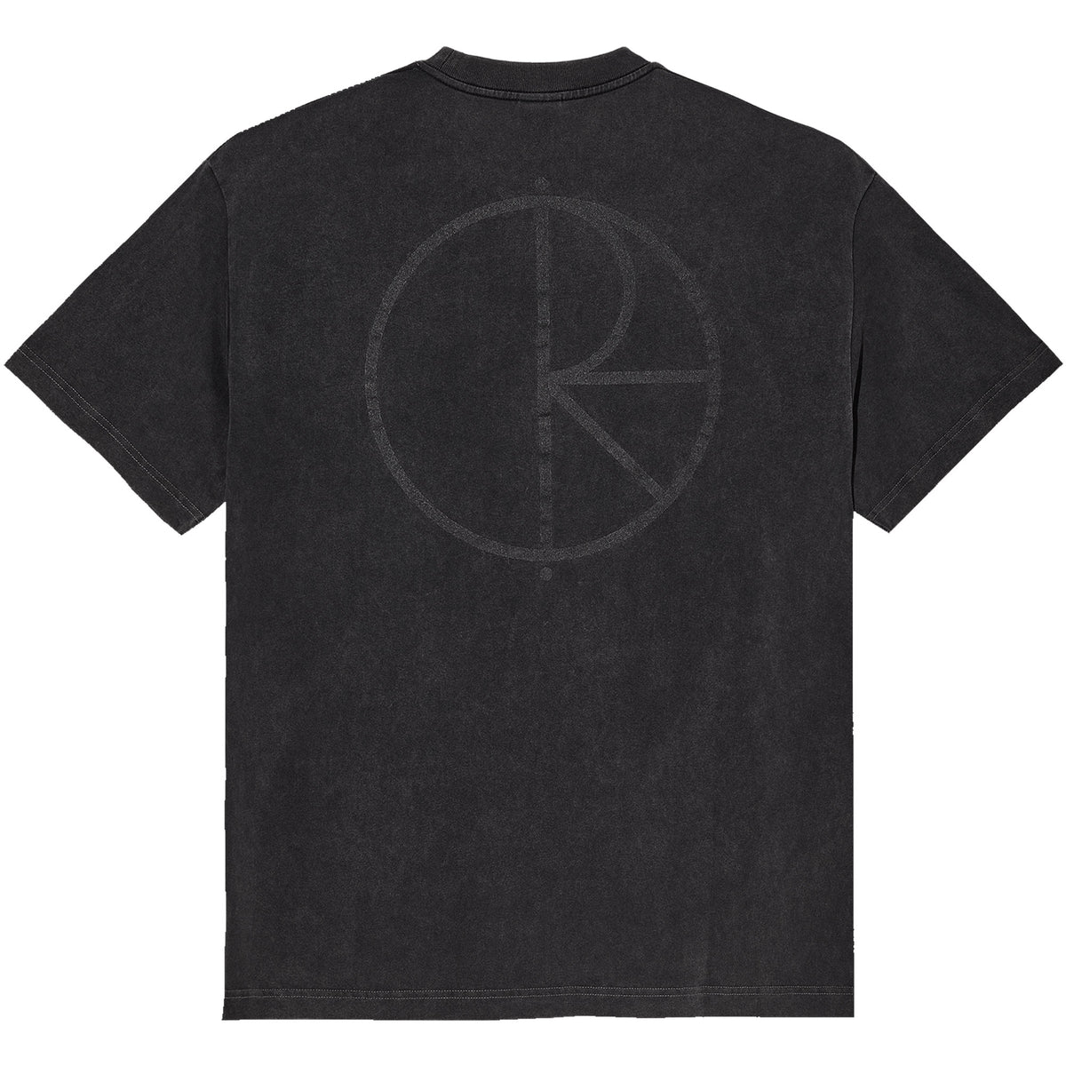 Polar Skate Co Stroke Logo Contrast Tee Silver Black/Black