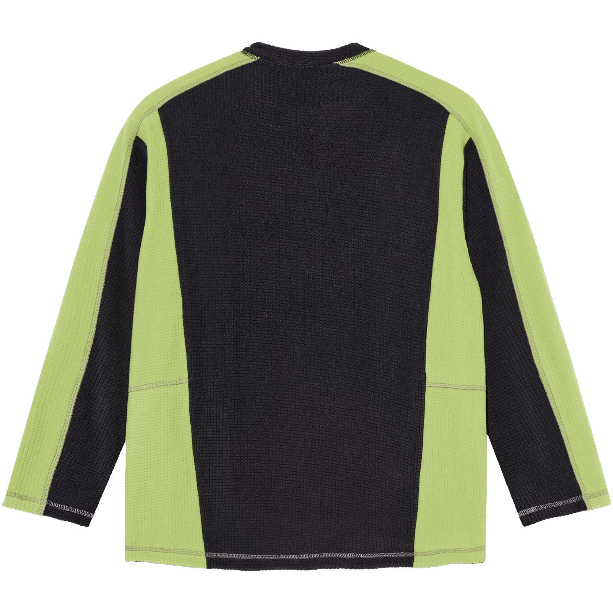 Polar Skate Co Grid Fleece Sweater Black/Chartreuse