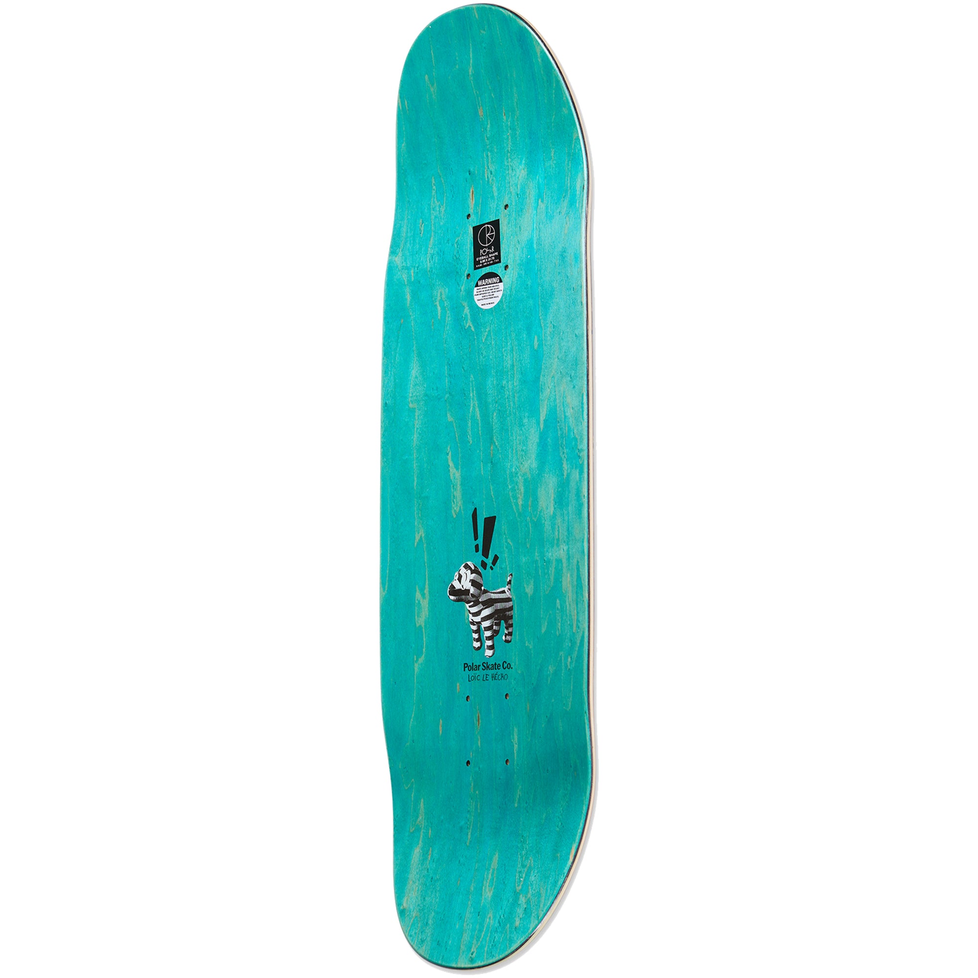 Polar Skate Co Jamie Platt My Music Eyeball Shape Skateboard Deck 8.85"
