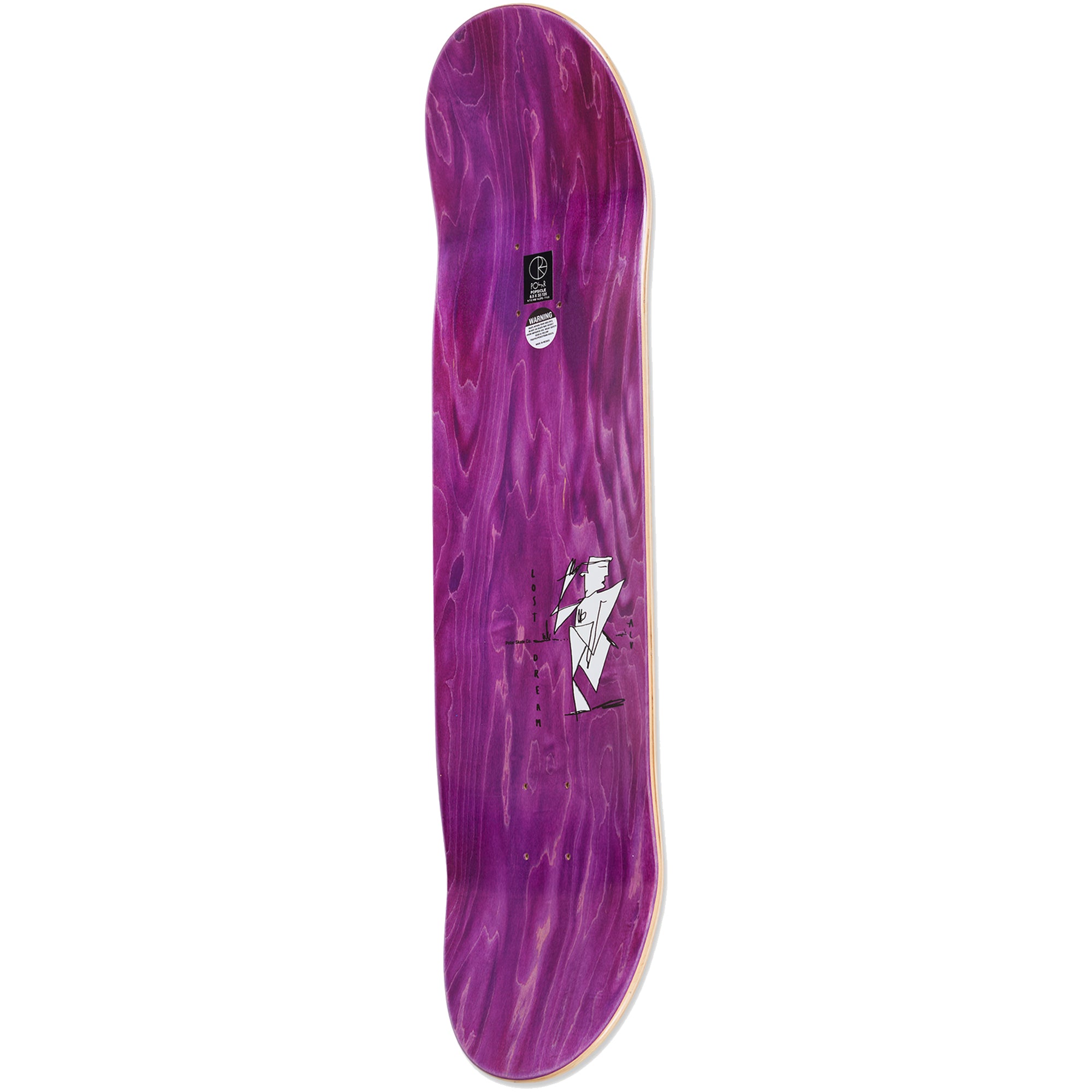 Polar Skate Co Alv Still Pushing Skateboard Deck 8.375"
