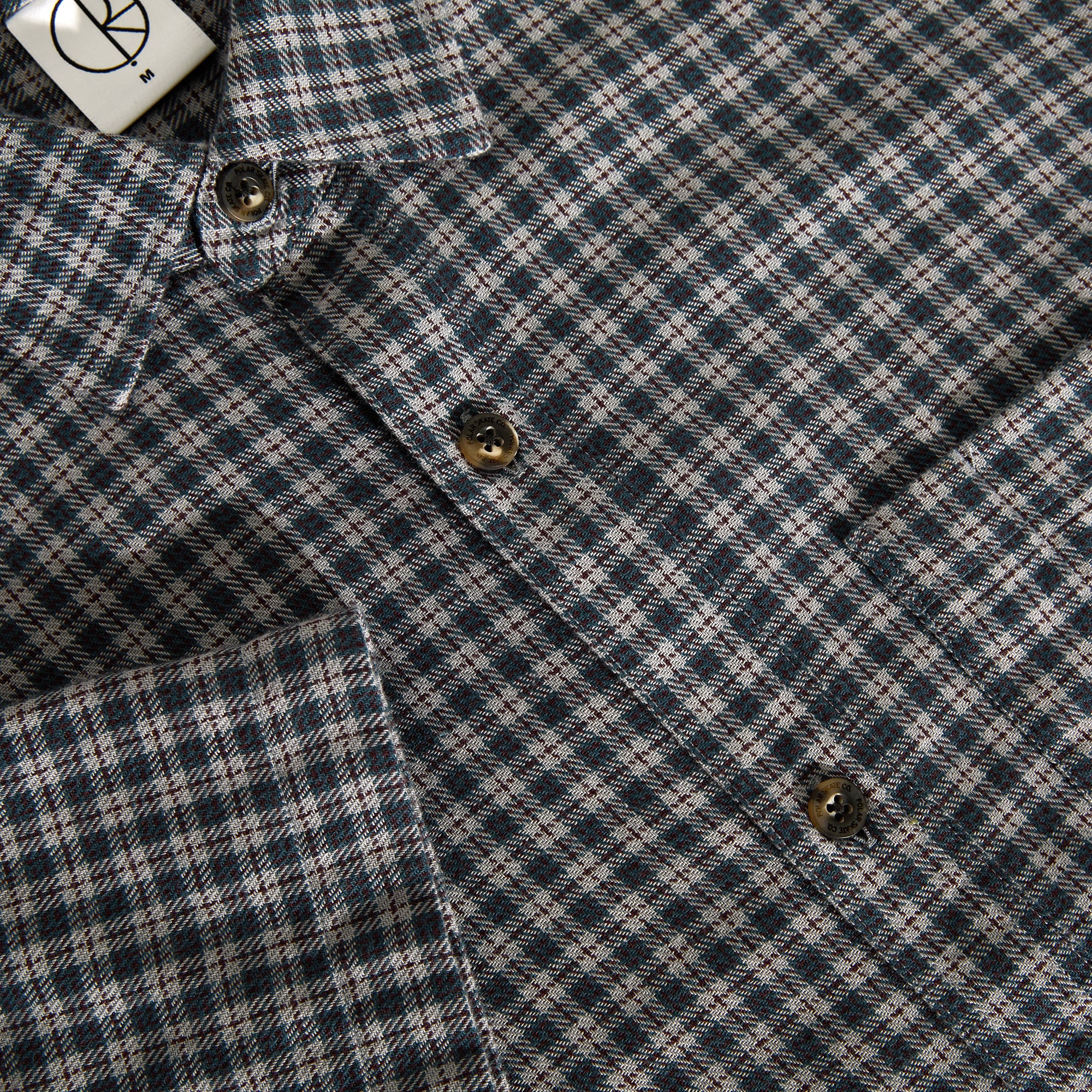 Polar Skate Co Mitchell Shirt Petrol/Bordeaux