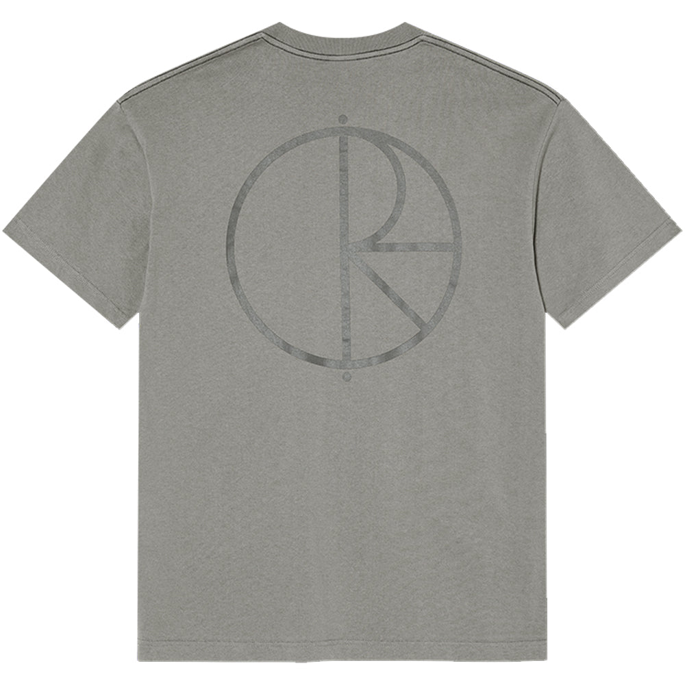 Polar Skate Co Stroke Logo Contrast Tee Grey