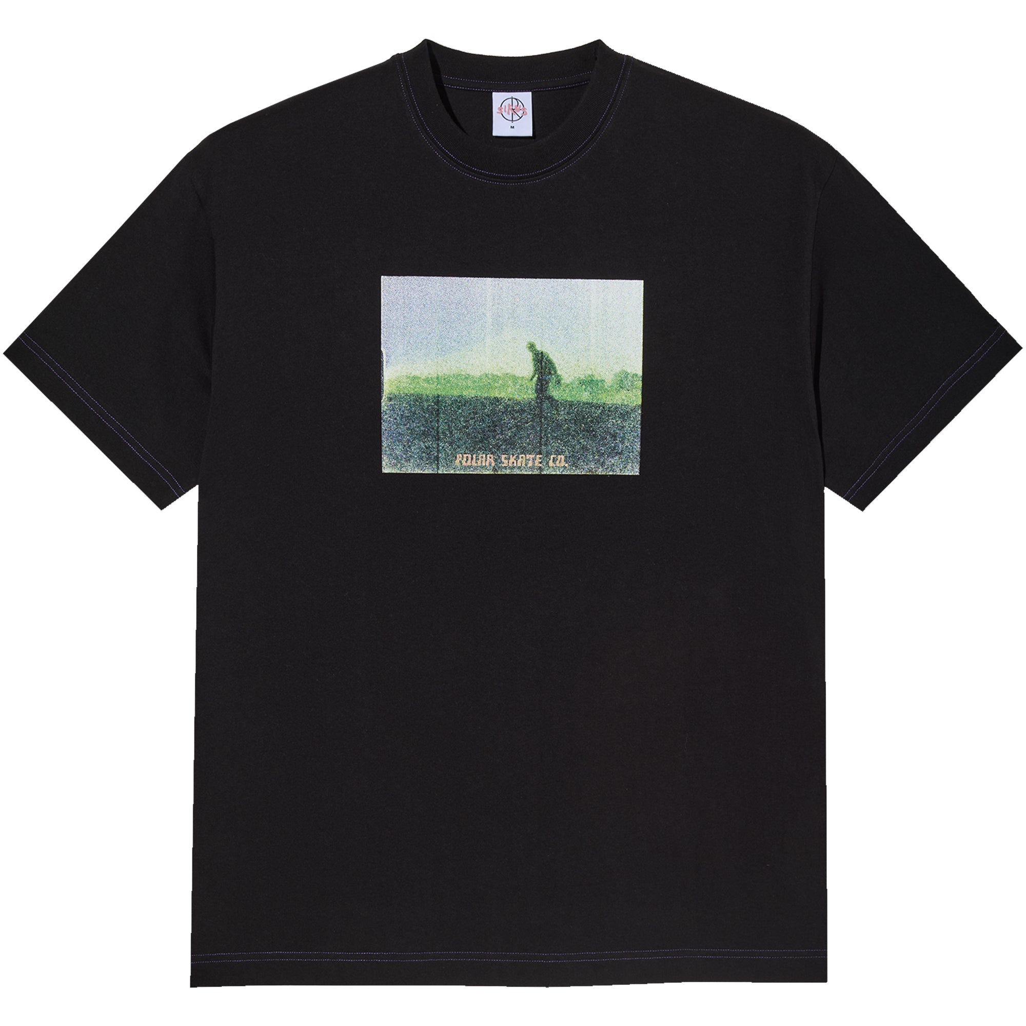 Polar Skate Co Beach Walk Contrast Tee Black/Purple