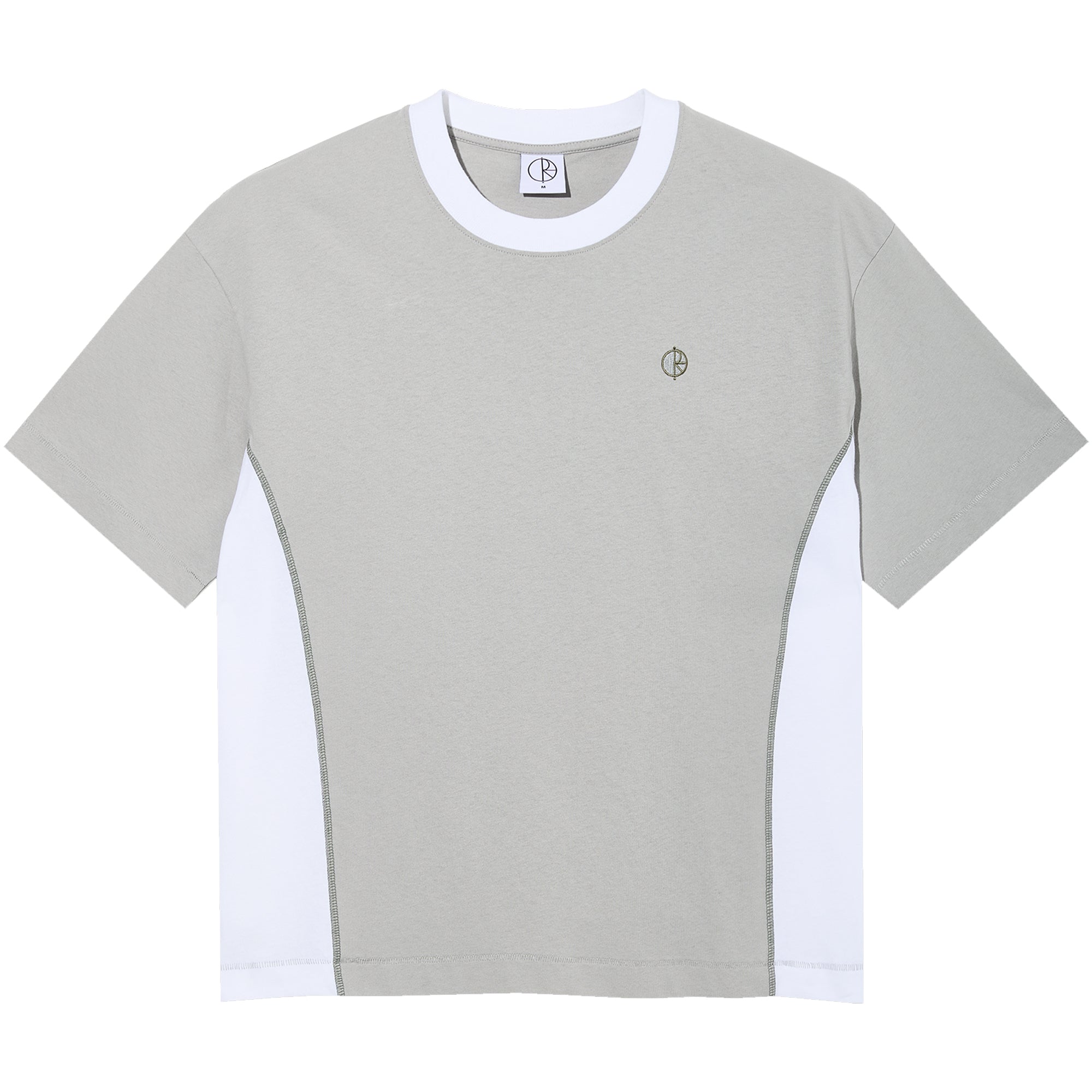 Polar Skate Co Surf Panel Tee Silver/White