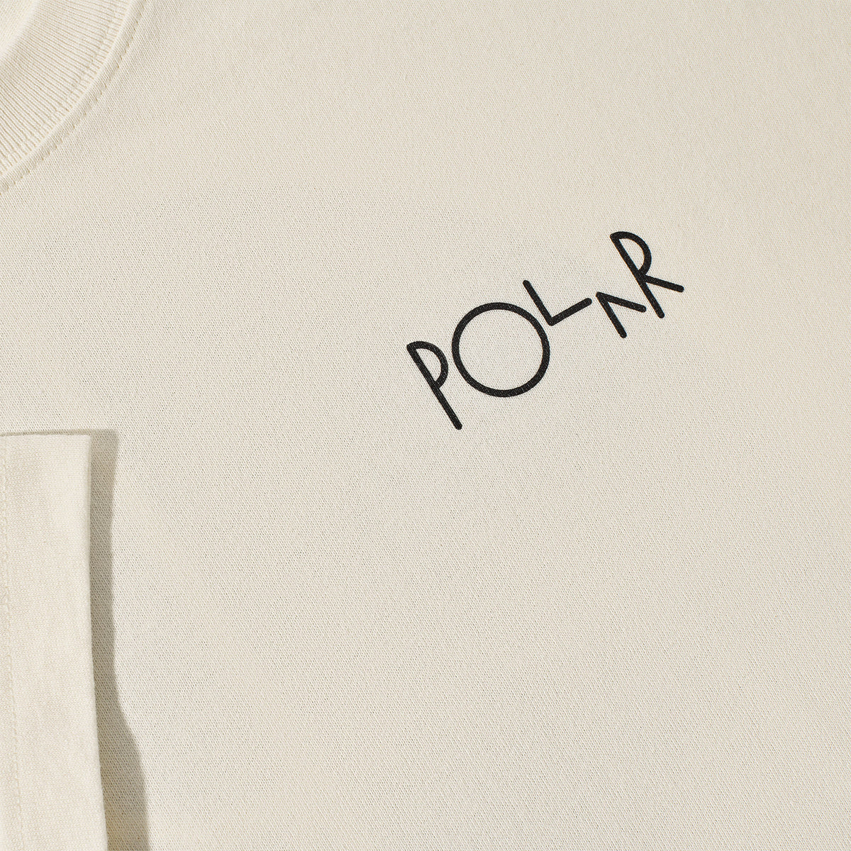 Polar Skate Co Fill Logo Contrast Tee Ivory/Black