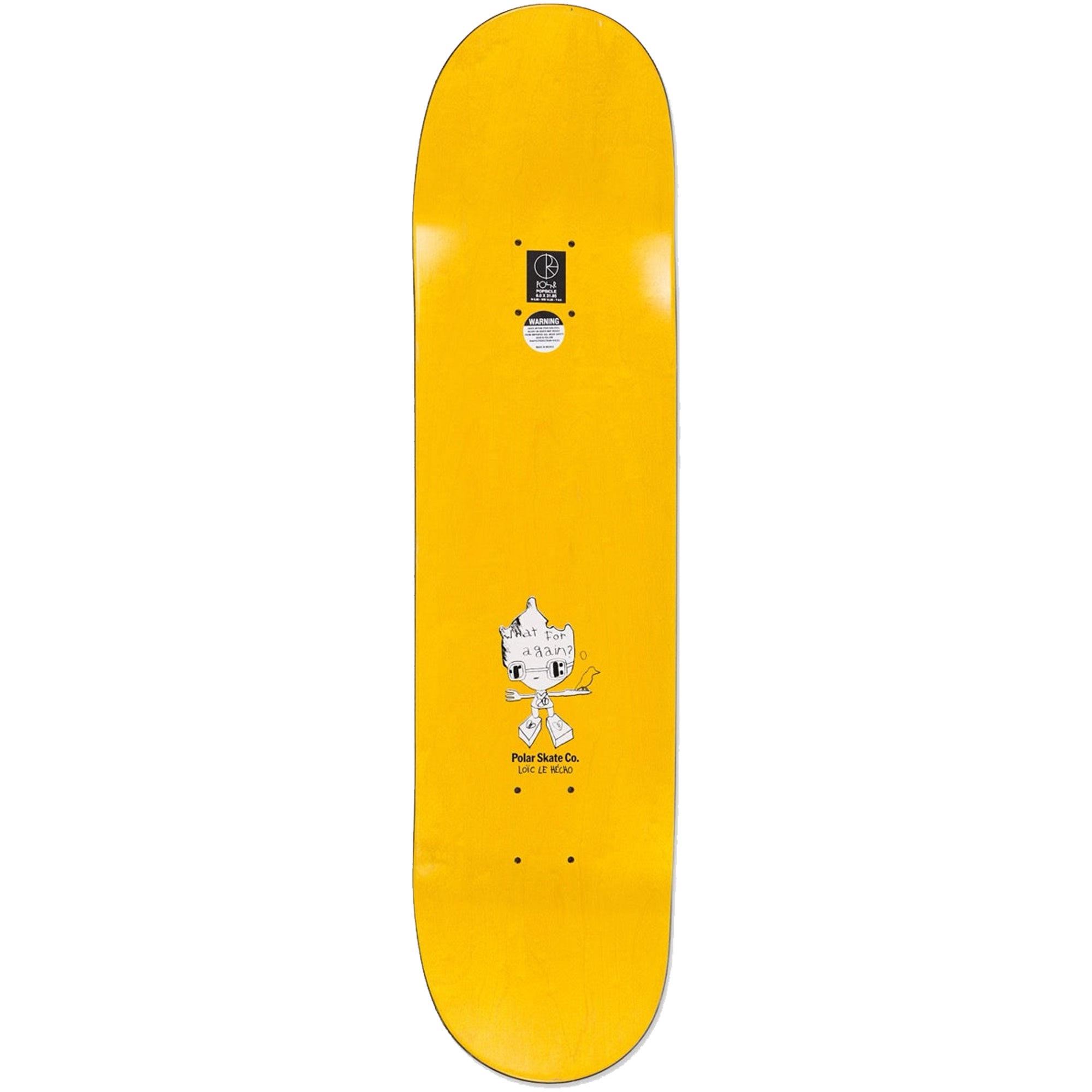 Polar Skate Co Oskar Rozenberg I Think You Perfect Skateboard Deck 8"