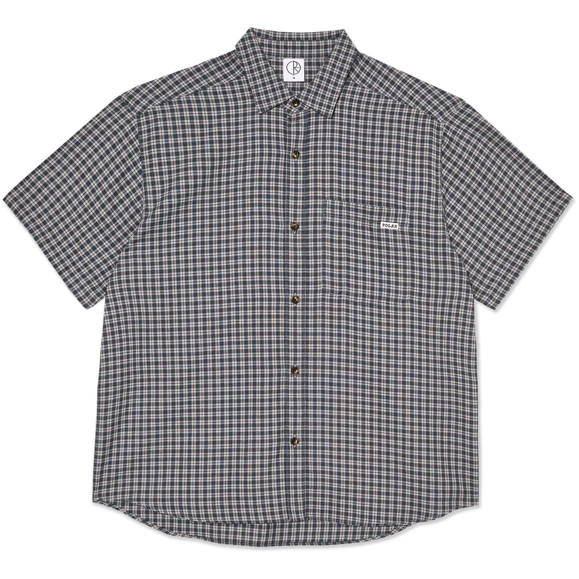 Polar Skate Co Mitchell Shirt Petrol/Bordeaux