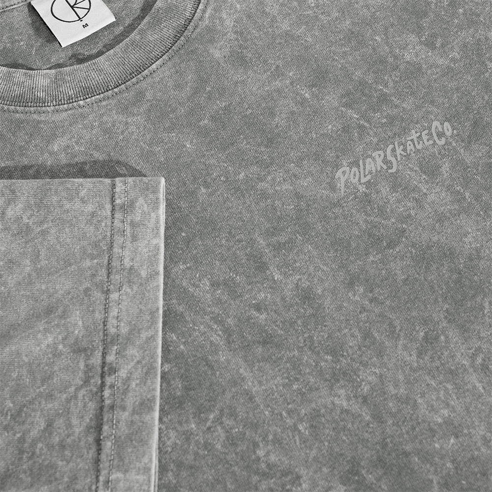 Polar Skate Co Surf Logo Acid Tee Grey