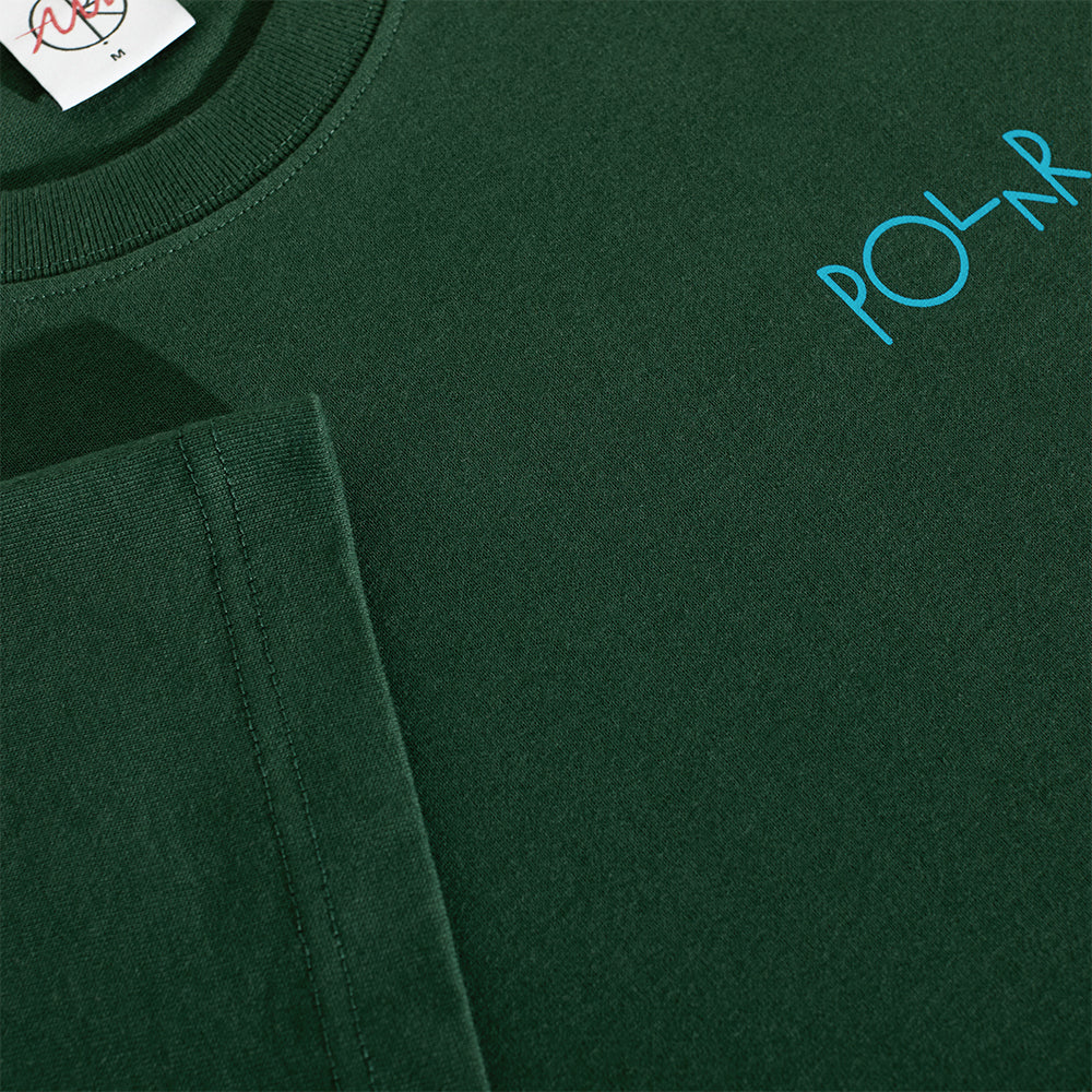 Polar Skate Co Blah Blah Blah Tee Deep Dark Green