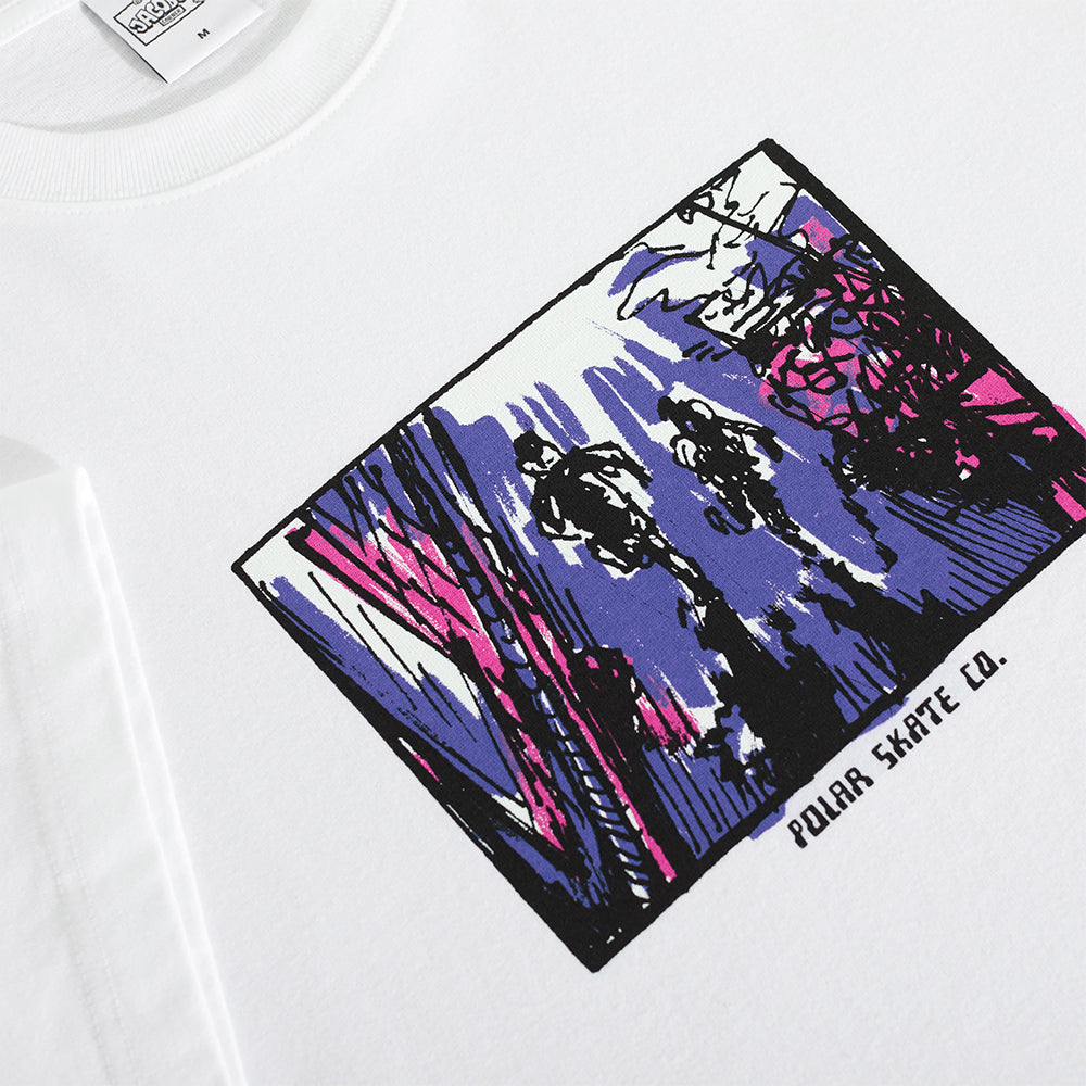 Polar Skate Co Running Tee White