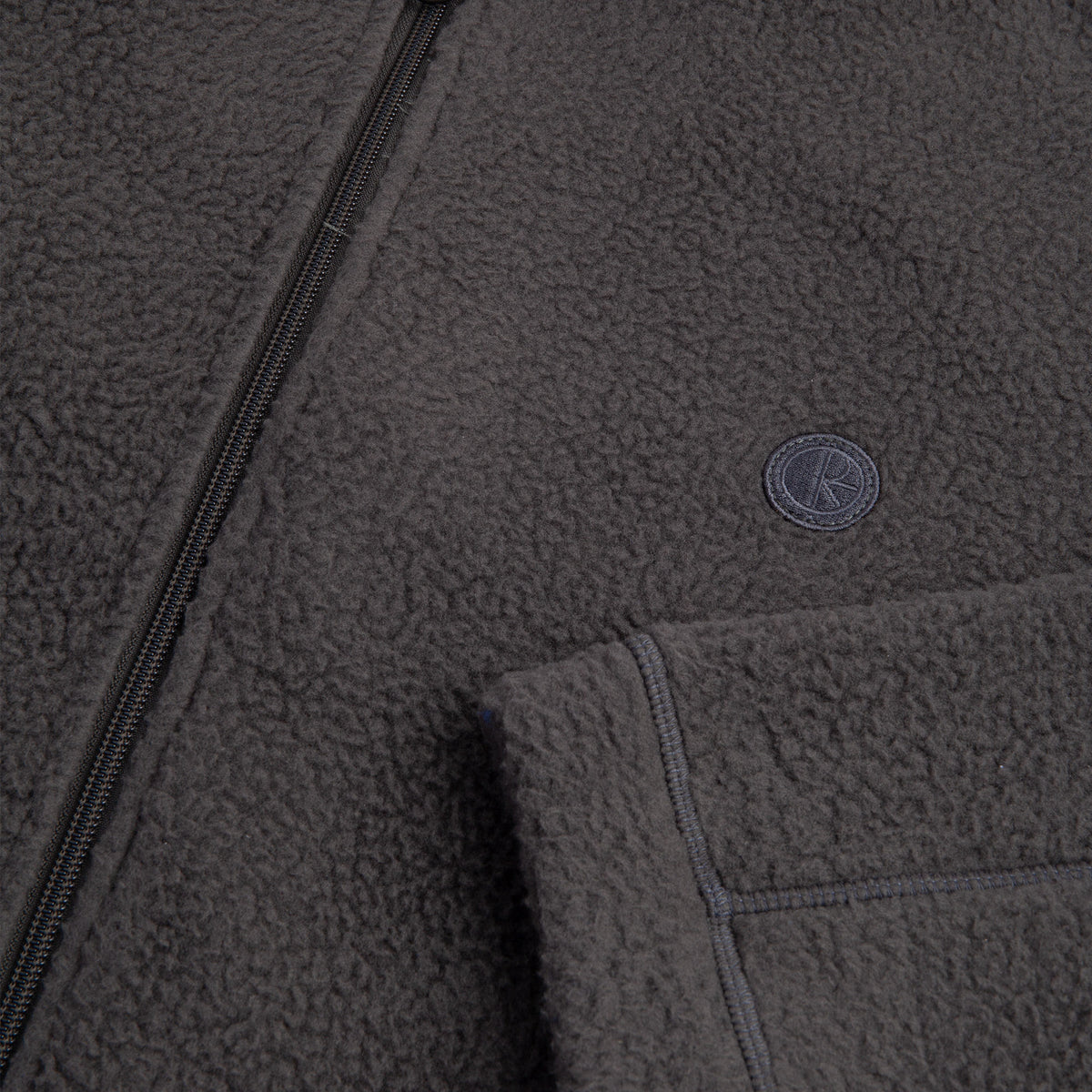 Polar Skate Co Roman Fleece Jacket Dirty Black