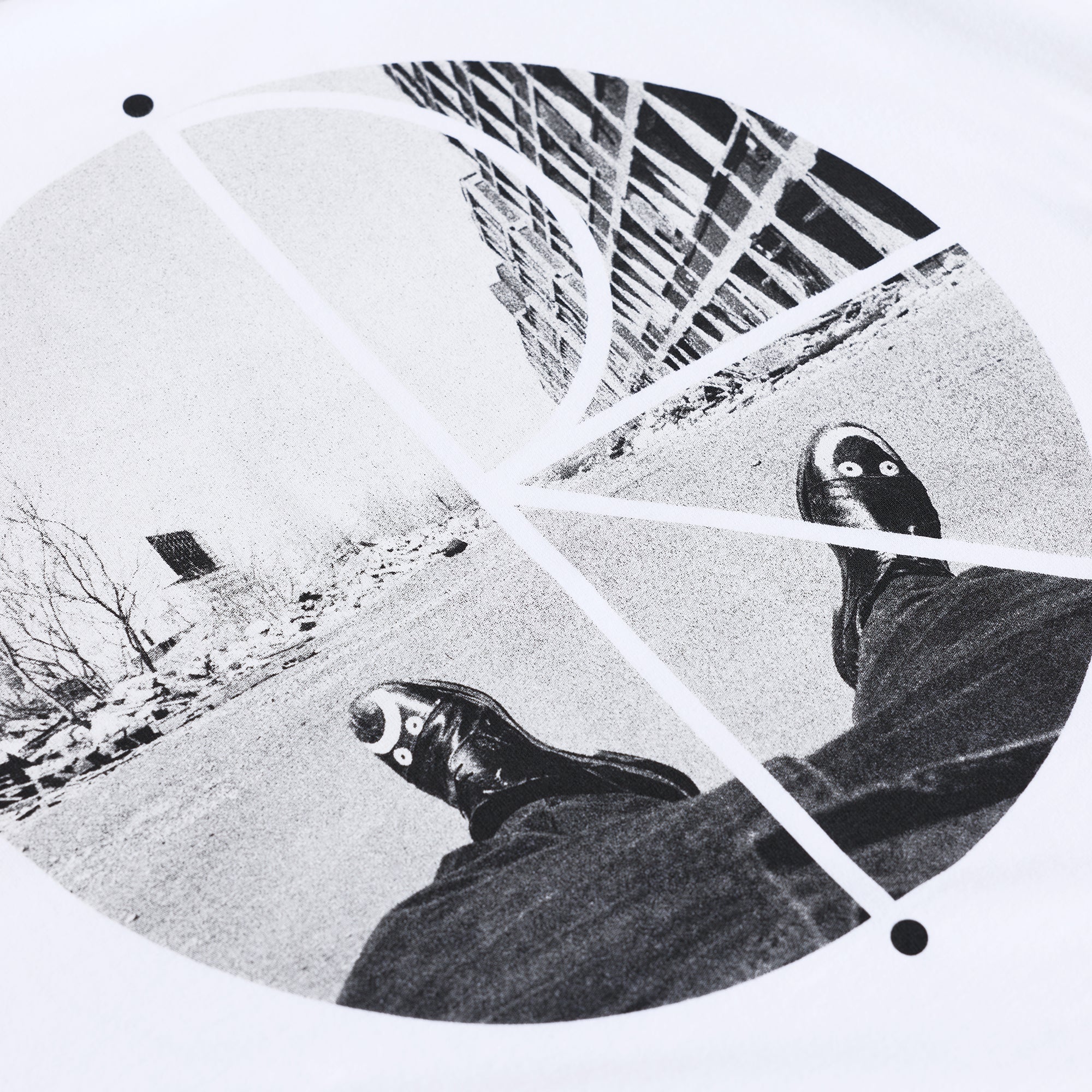 Polar Skate Co Happy Sad Fill Logo Tee White