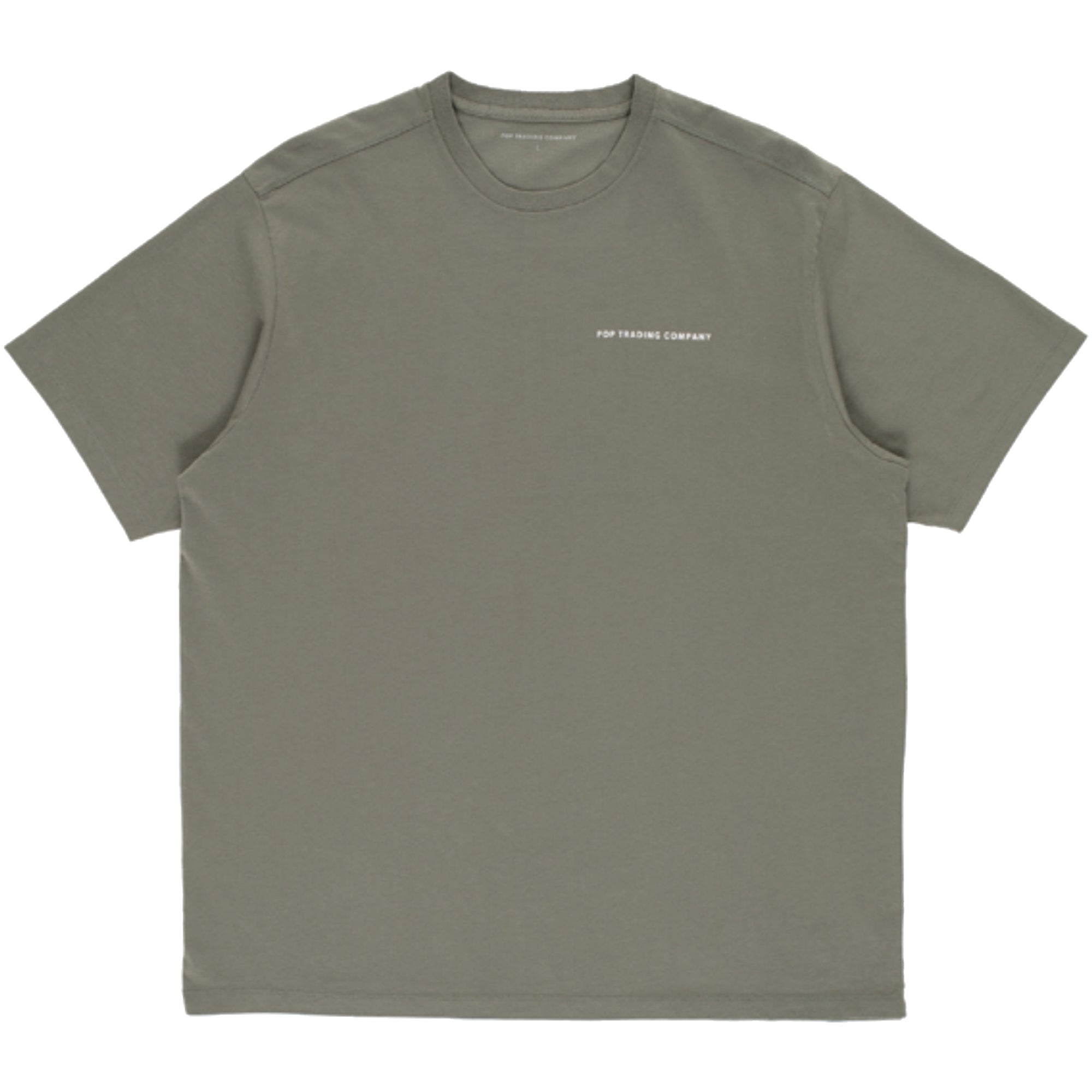 Pop Trading Company Logo T Shirt Agave Green