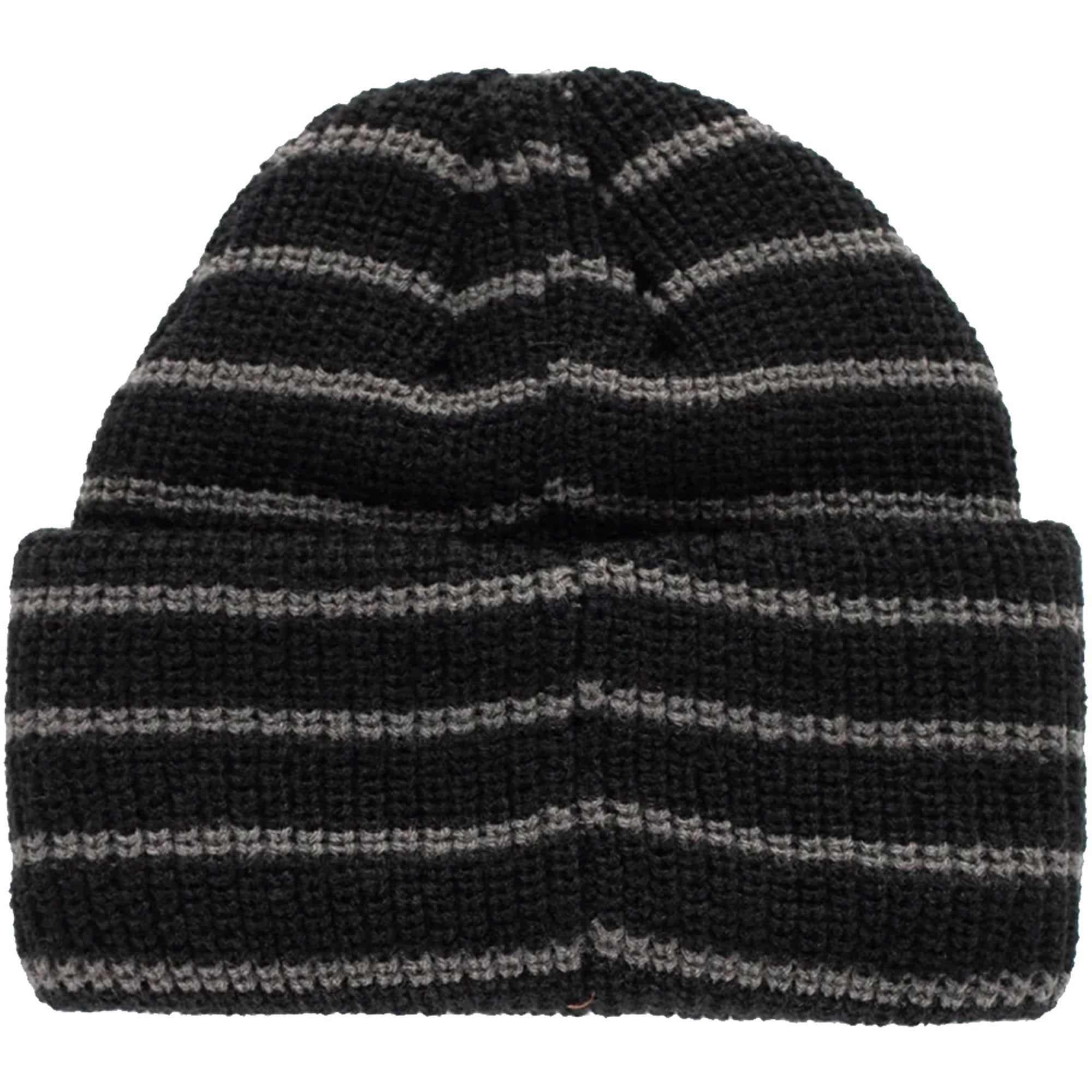 Pop Trading Company Striped Beanie Black/Charcoal
