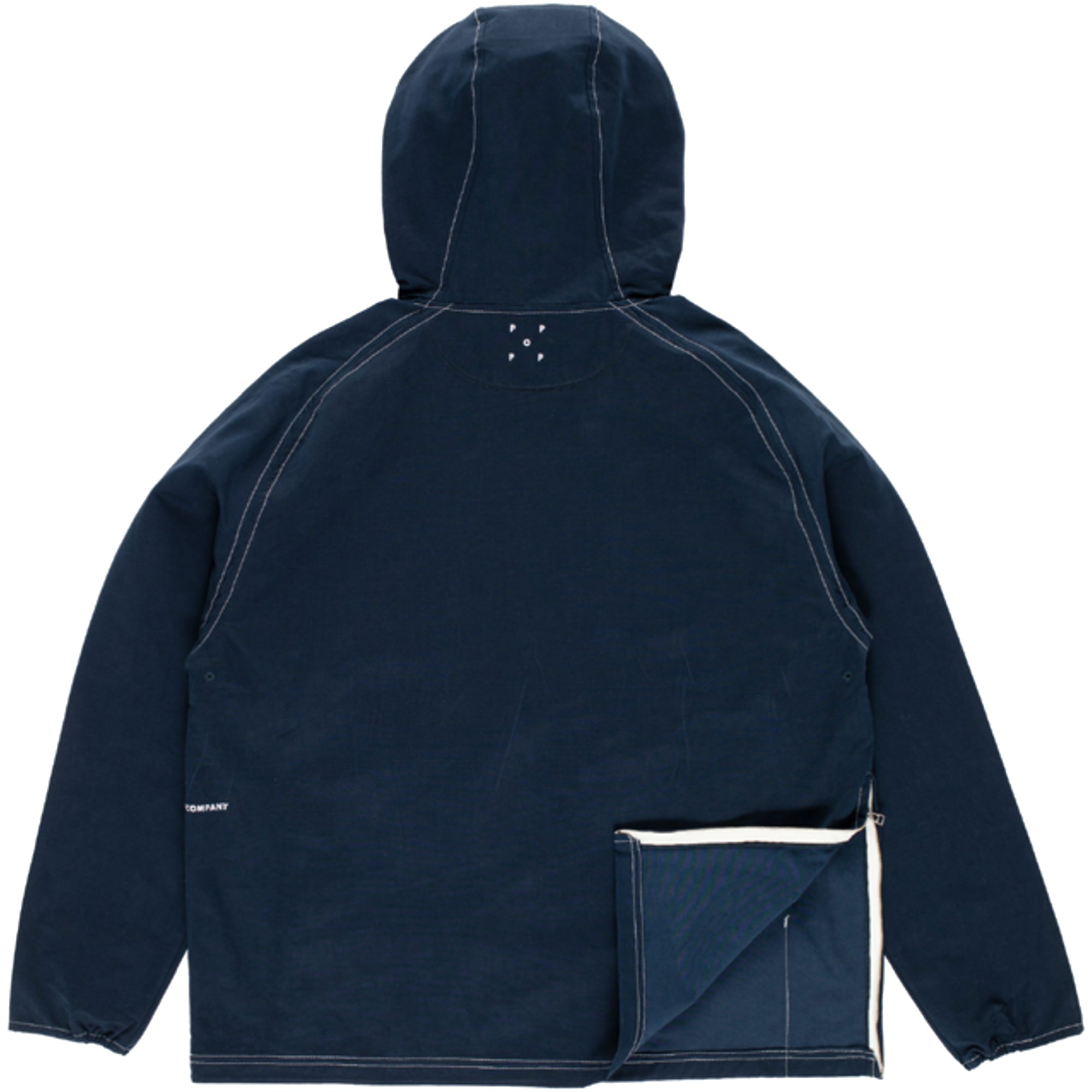 Pop Trading Company DRS Hooded Halfzip Jacket Navy