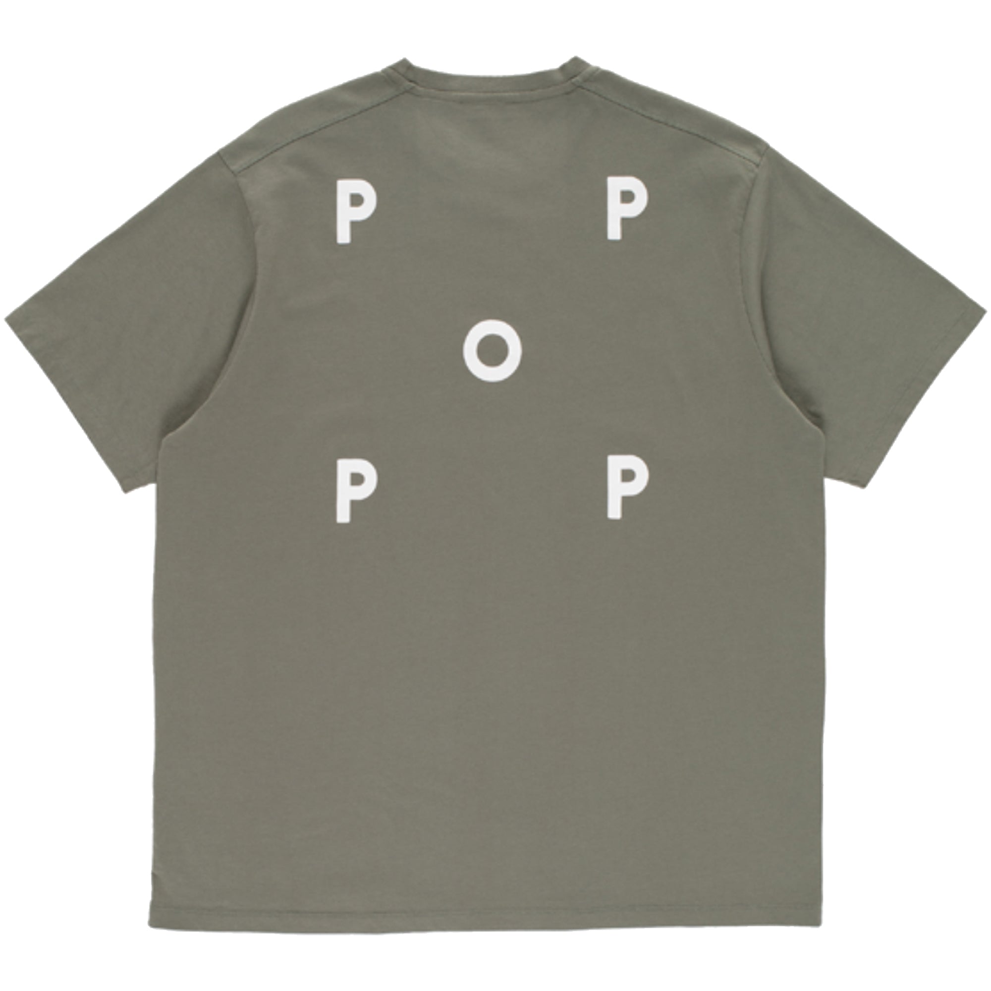 Pop Trading Company Logo T Shirt Agave Green