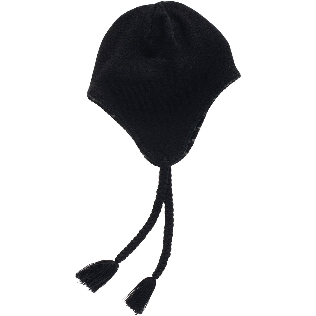 Pop Trading Company Reversible Earflap Beanie Black/Charcoal