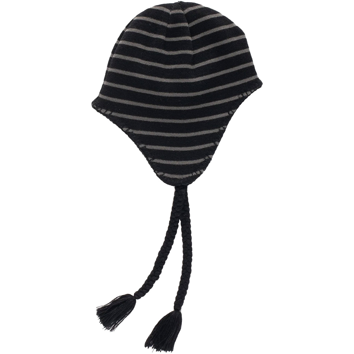 Pop Trading Company Reversible Earflap Beanie Black/Charcoal