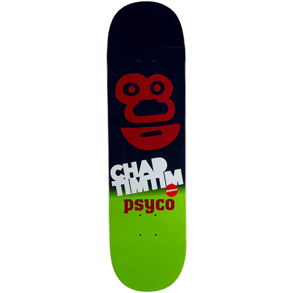 Popwar Chad Tim Tim Psyco Skateboard Deck 8.5"