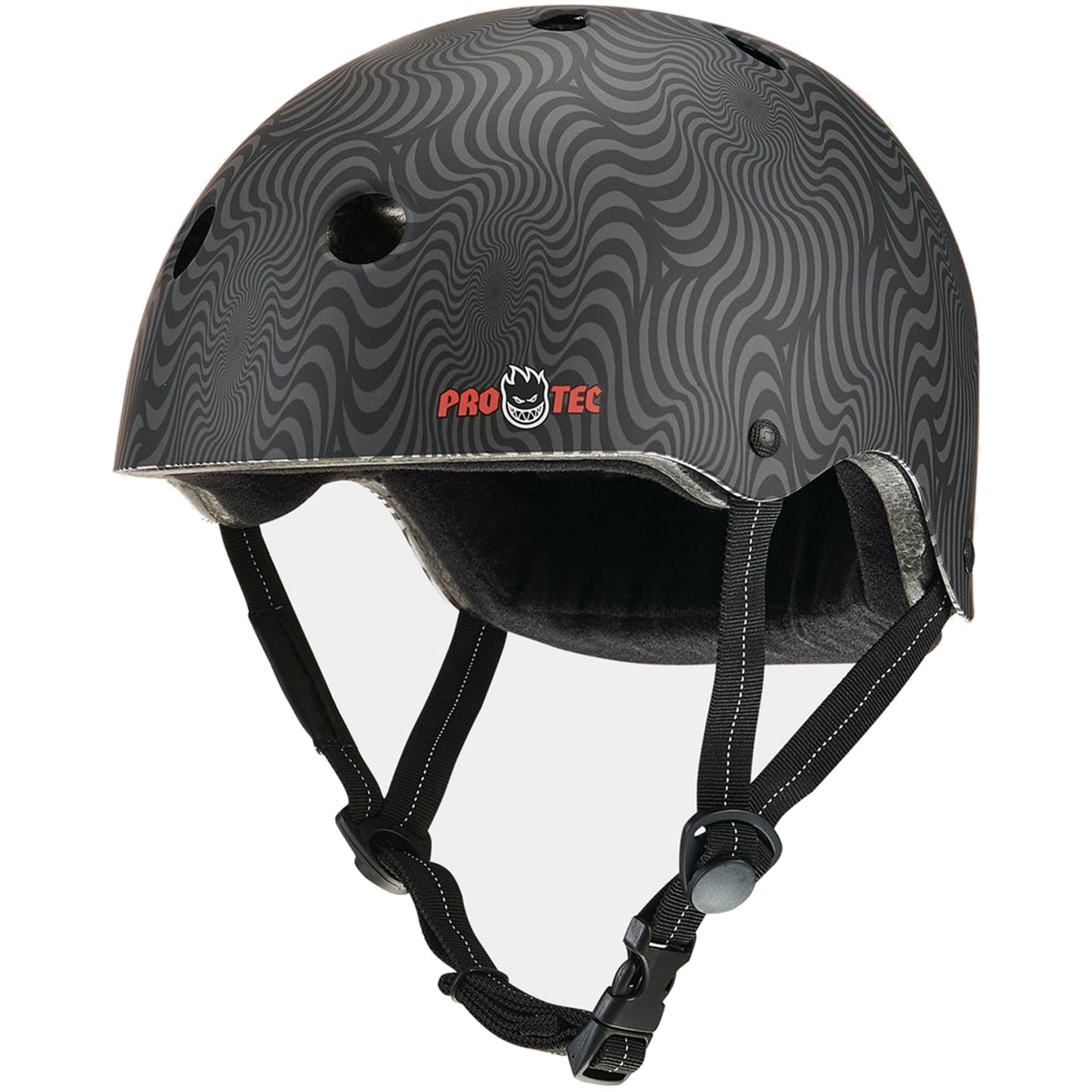 Pro-Tec x Spitfire Low Pro Swirl Helmet Black