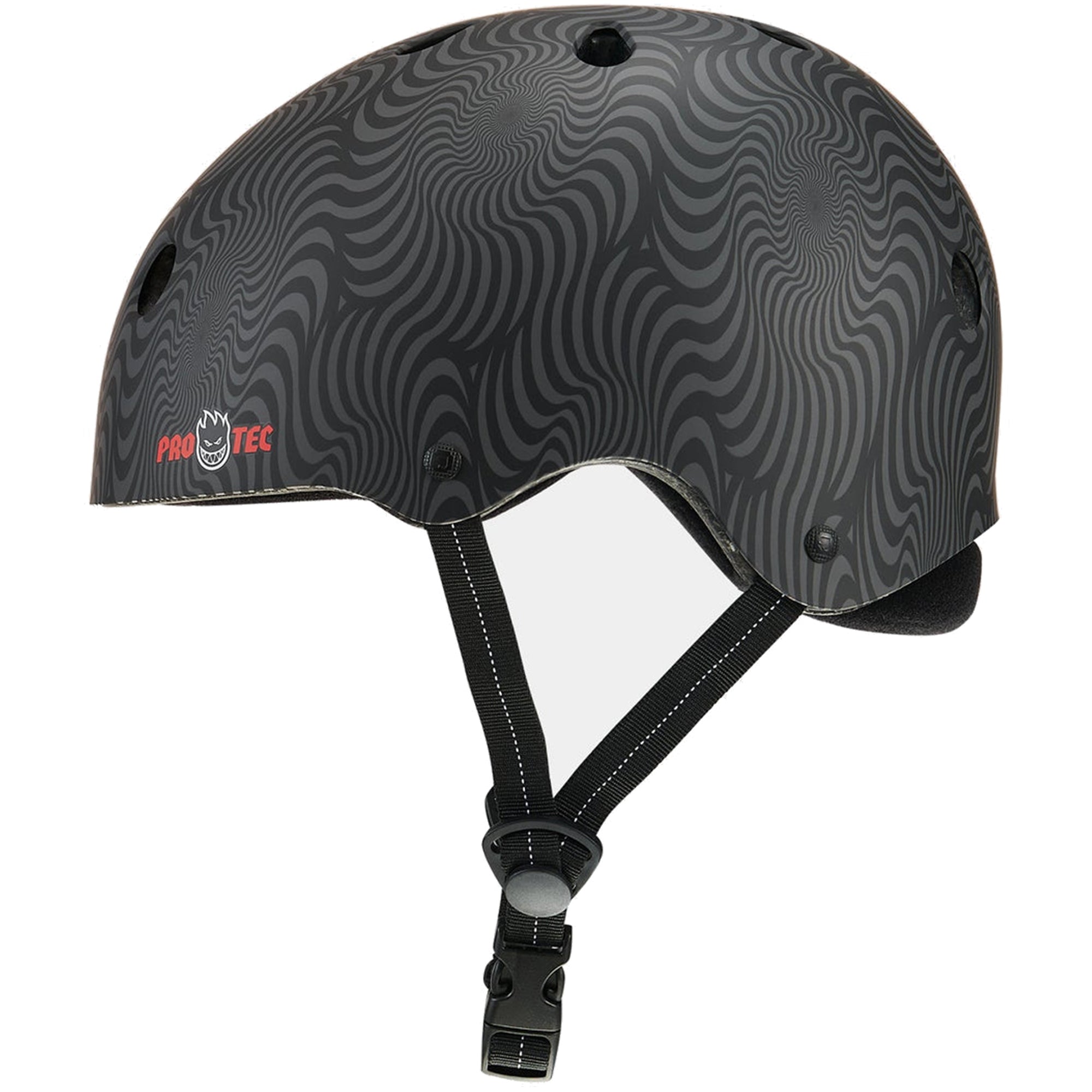 Pro-Tec x Spitfire Low Pro Swirl Helmet Black