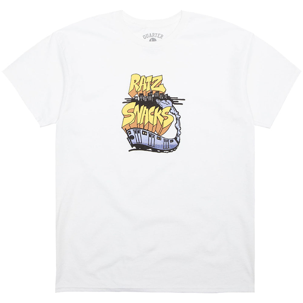 Quartersnacks Rat Ratz Train Tee White