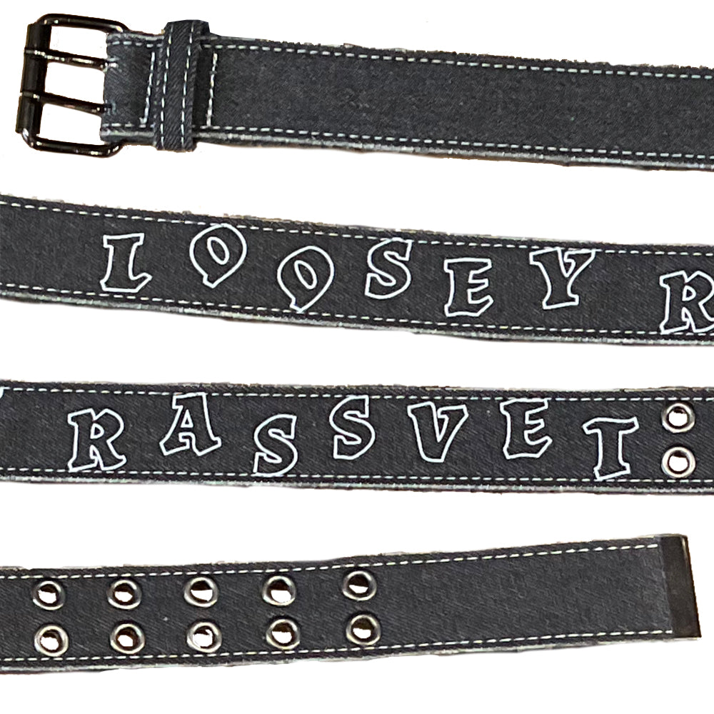 Rassvet x Loosey Webbing Belt Logo Woven Black
