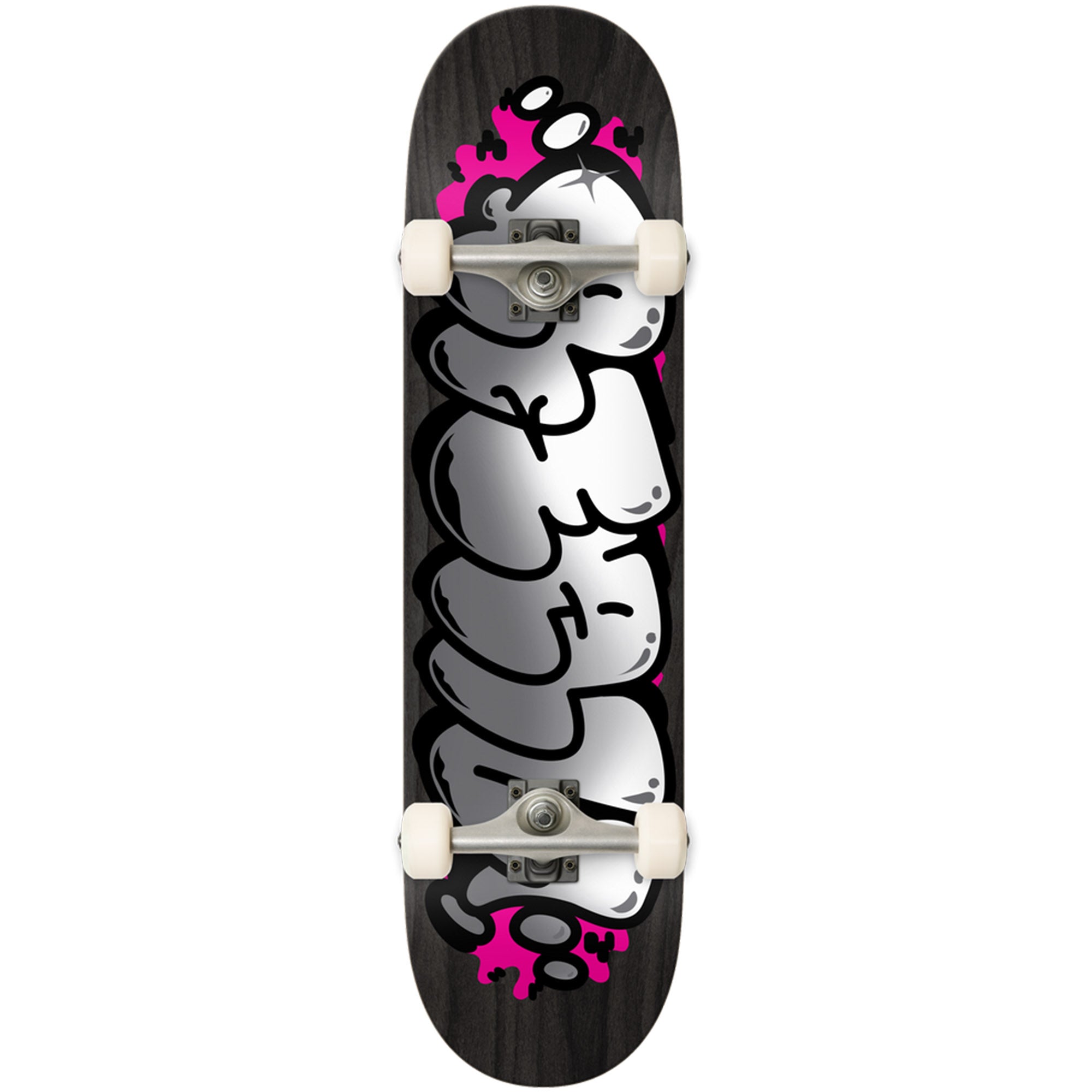 Real Bubble Letter Foil Complete Skateboard 8.5"