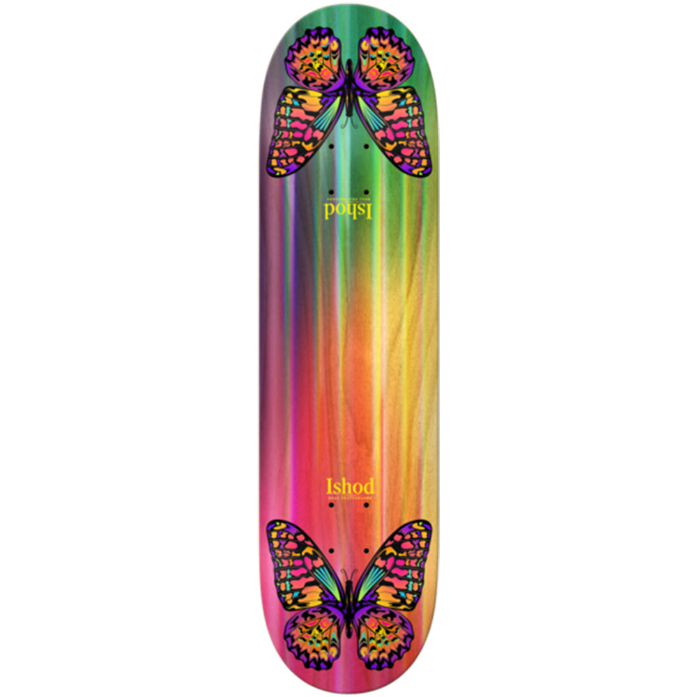 Real Ishod Wair Rainbow Monarch Twin Tail Easy Skateboard Deck 8.3"