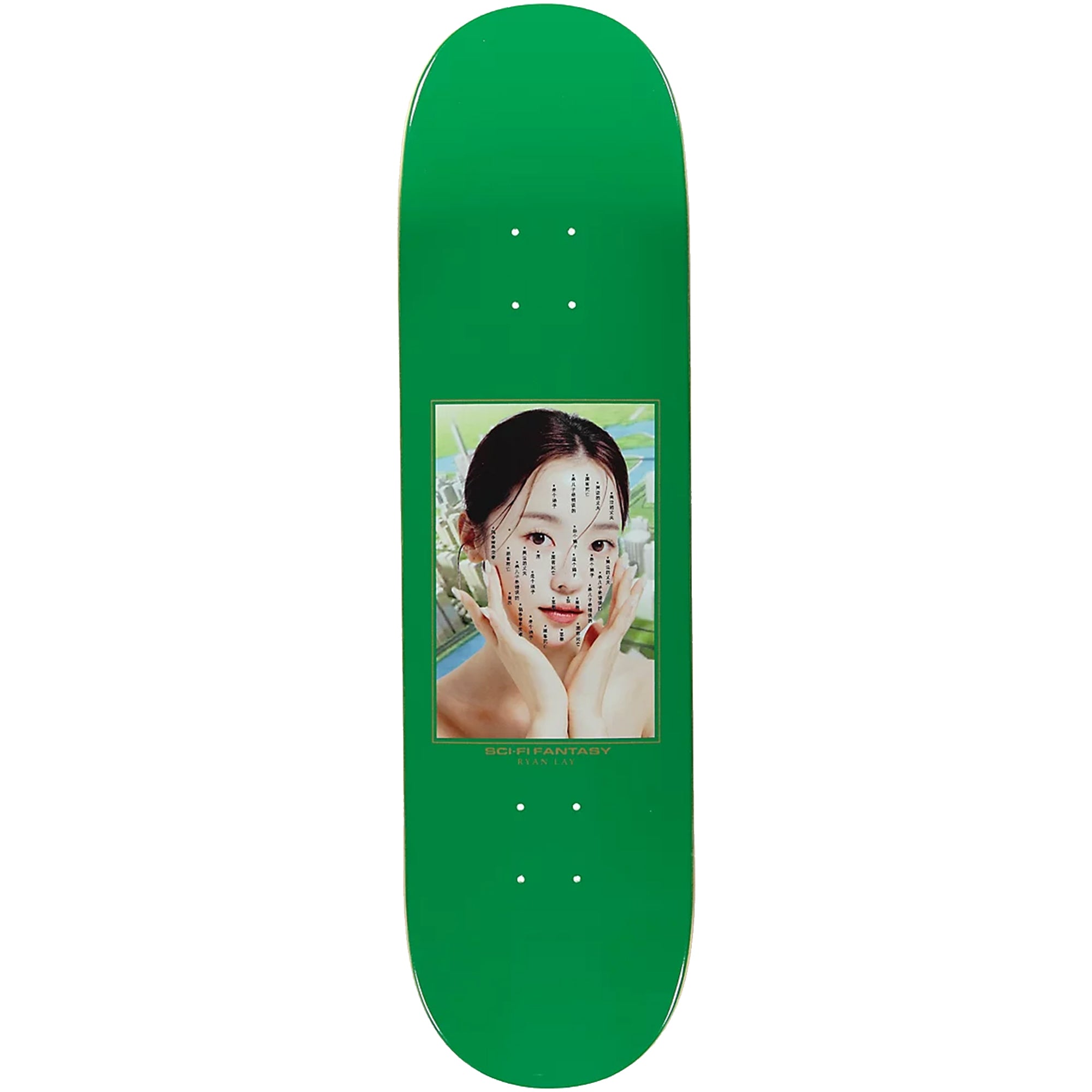 Sci-Fi Fantasy Ryan Lay Accupressure Skateboard Deck 8.5"