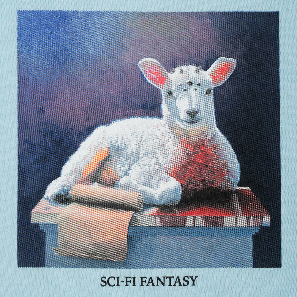 Sci-Fi Fantasy Lamb Tee Chambray