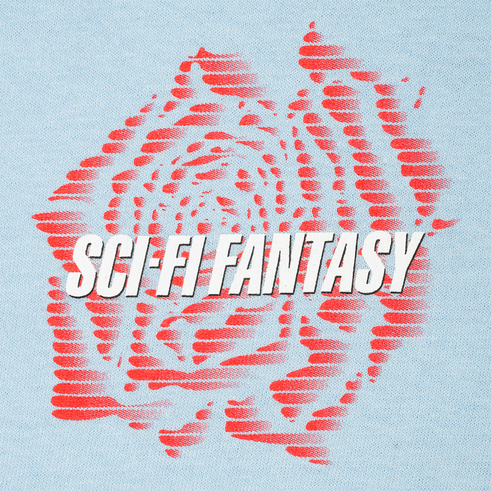 Sci-Fi Fantasy Rose Tee Light Blue