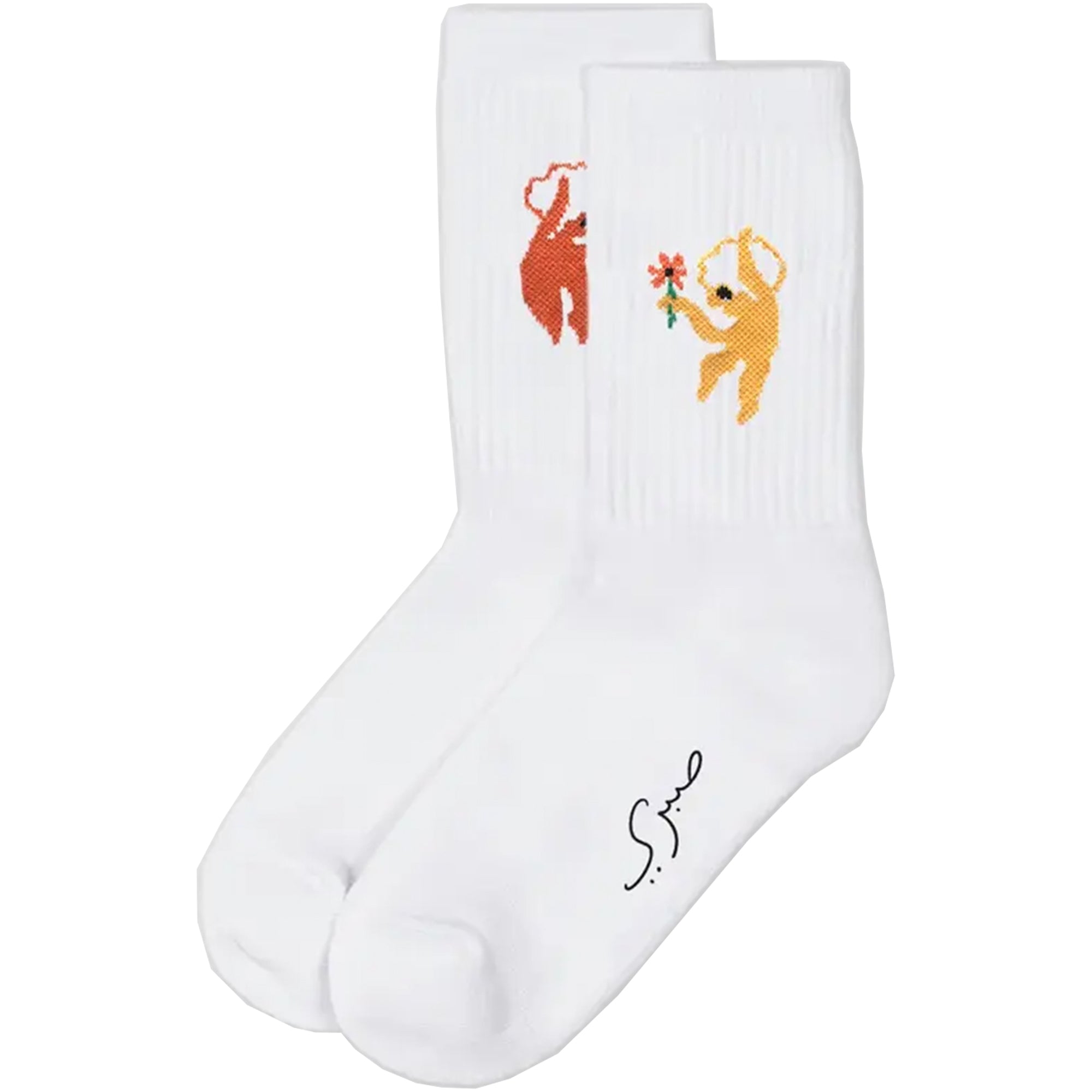 SkatePal x Sabri Sundos Socks White