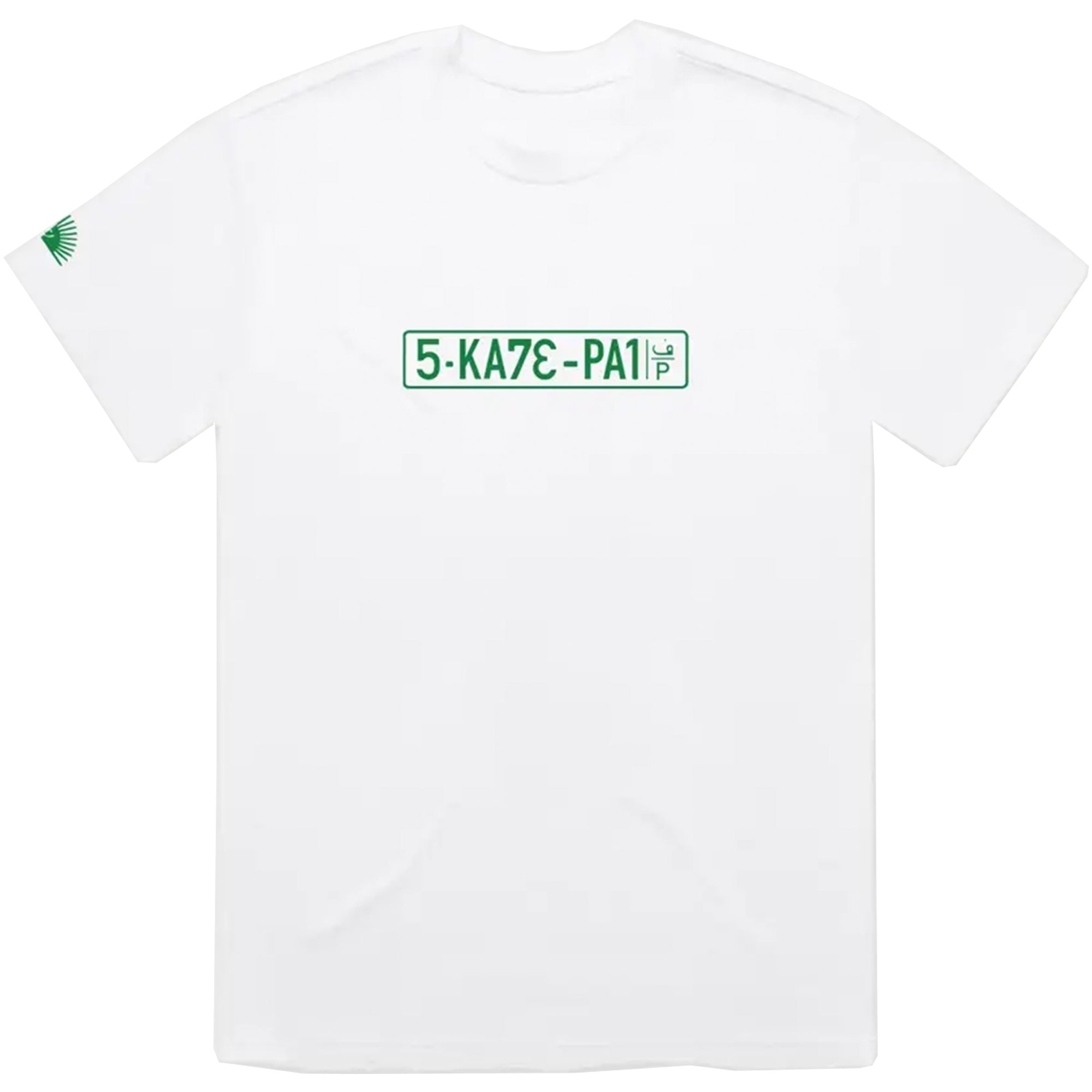 SkatePal Licence Plate Tee White