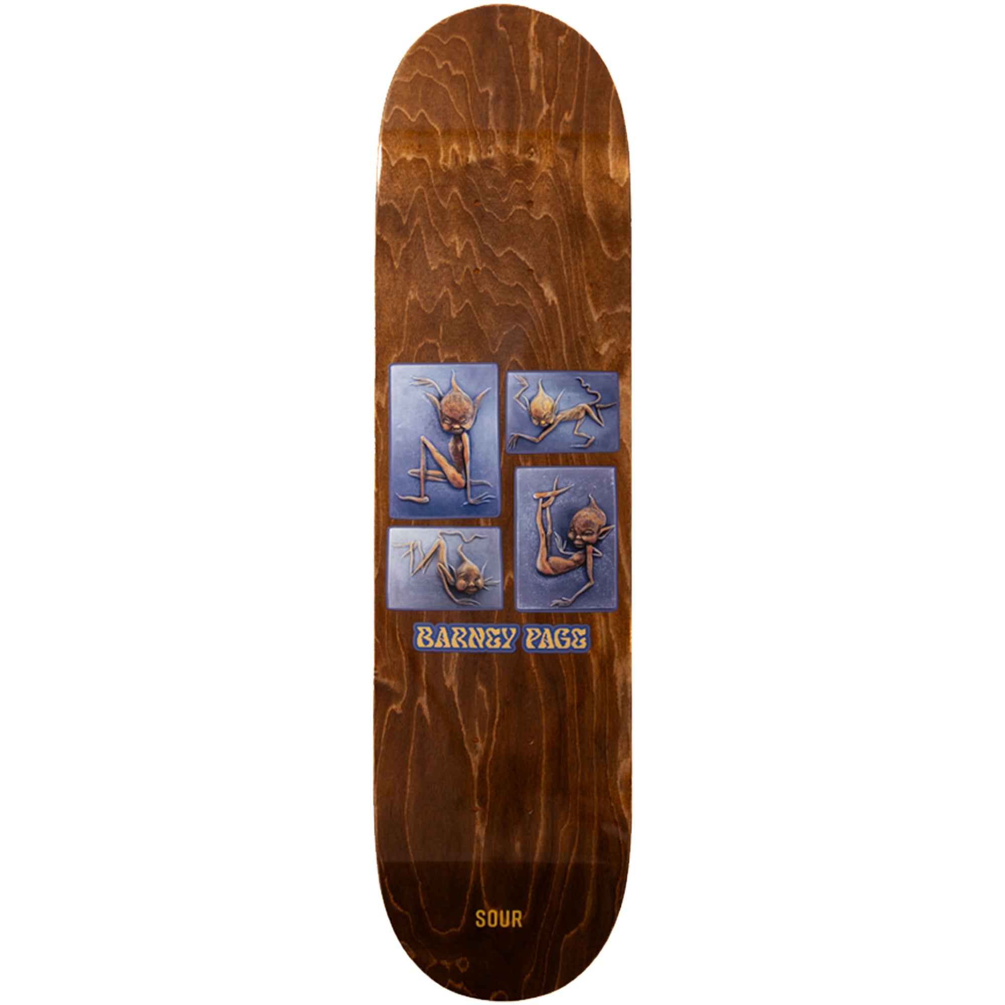 Sour Barney Page Pixies Skateboard Deck 8"