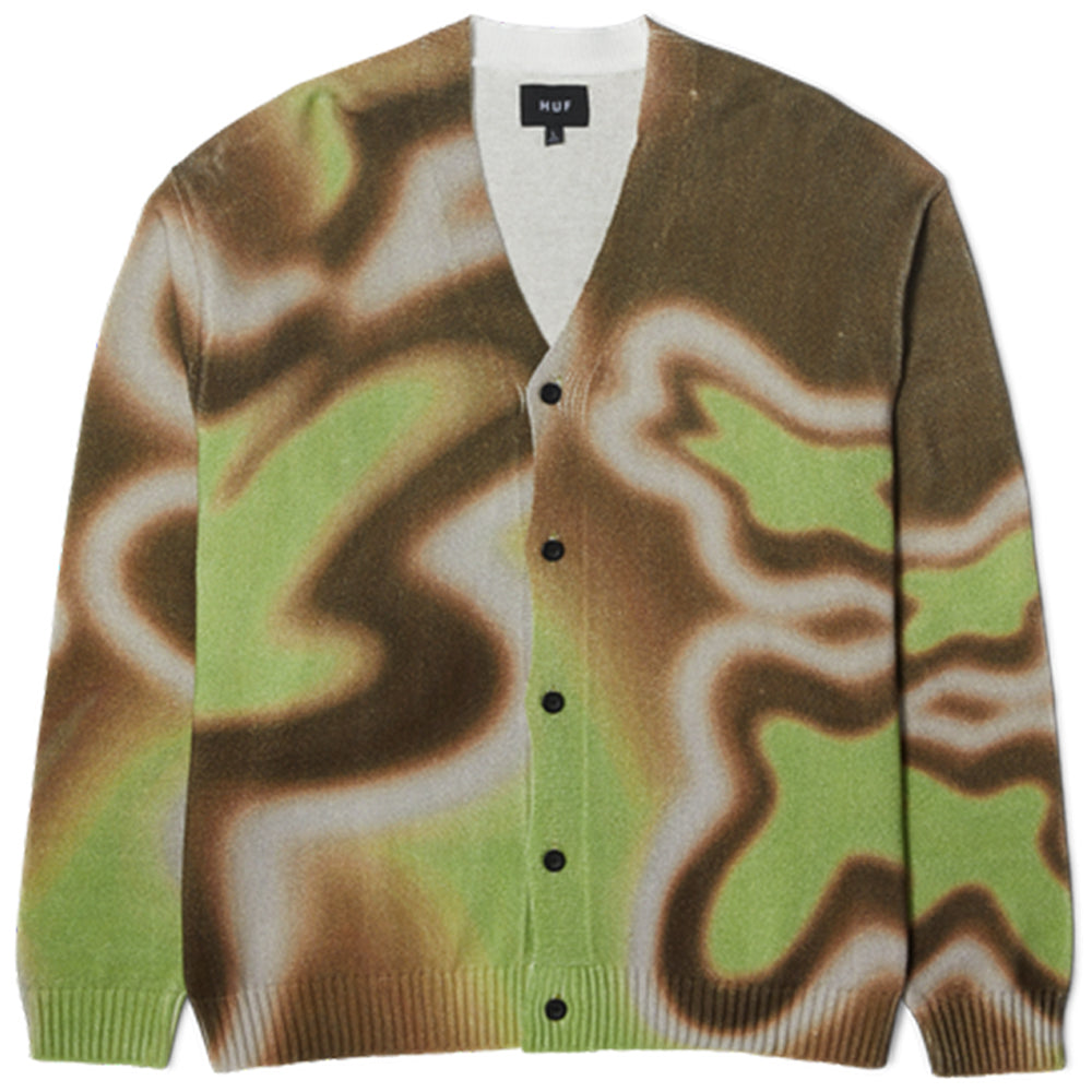 HUF Space Dust Cardigan Mud