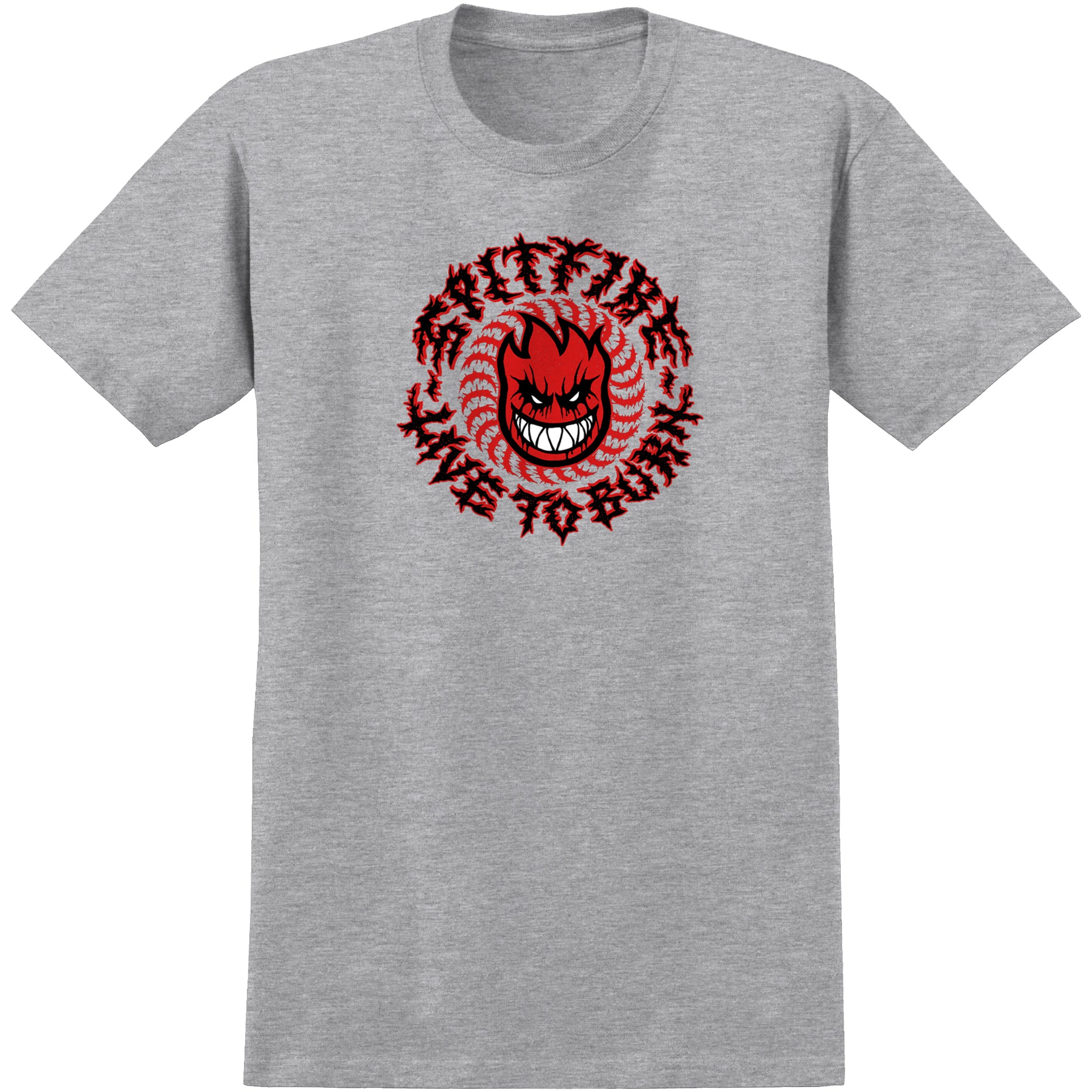Spitfire Deathmask Classic Tee Heather Grey